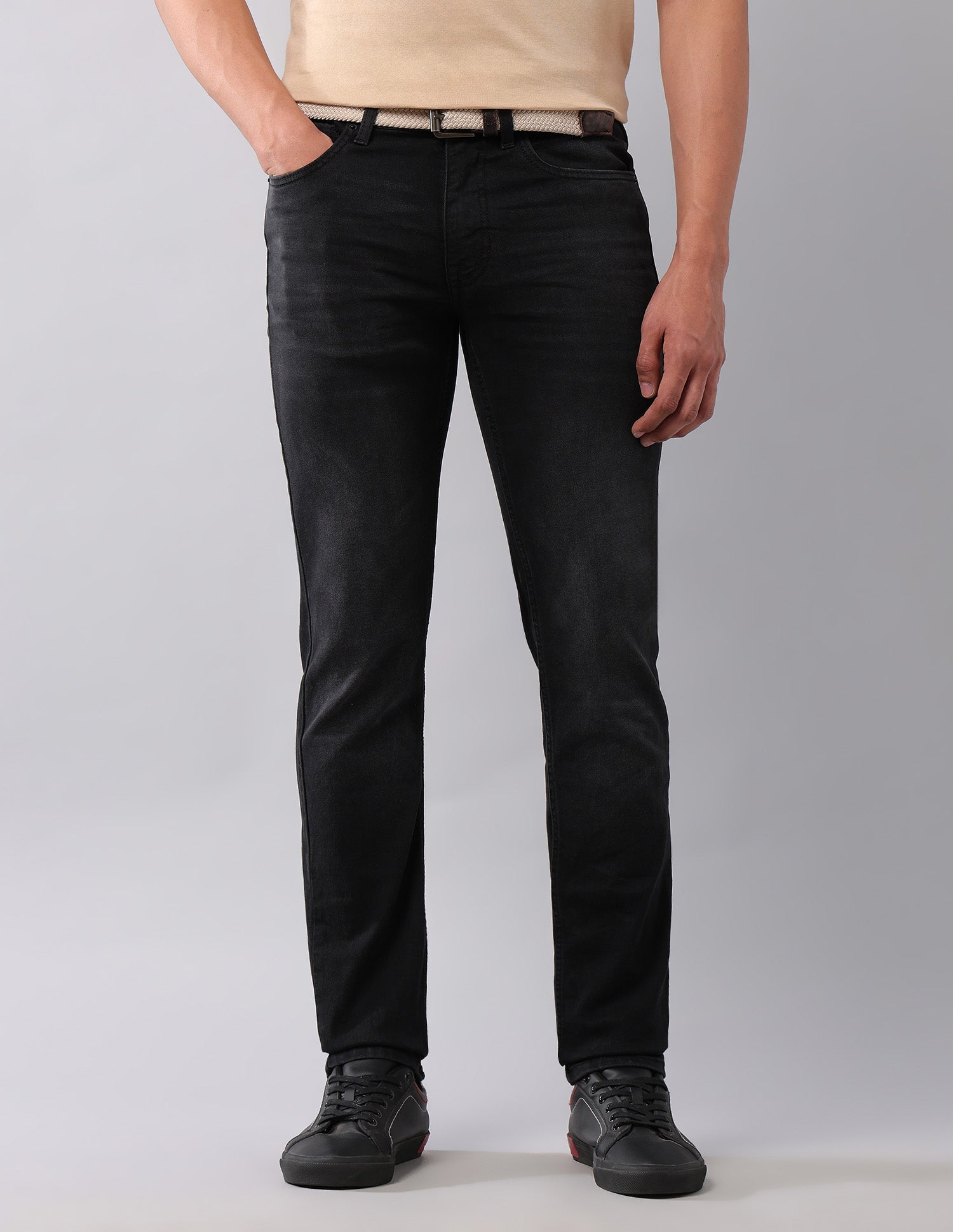 Regallo Skinny Fit Black Jeans Black - U.S. Polo Assn. India | Large