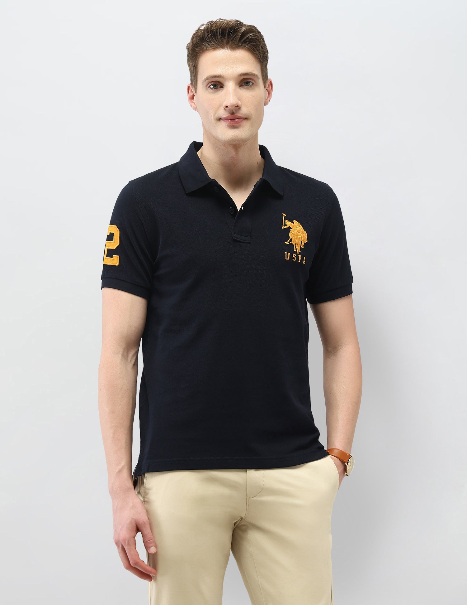 Solid Slim Fit Polo Shirt