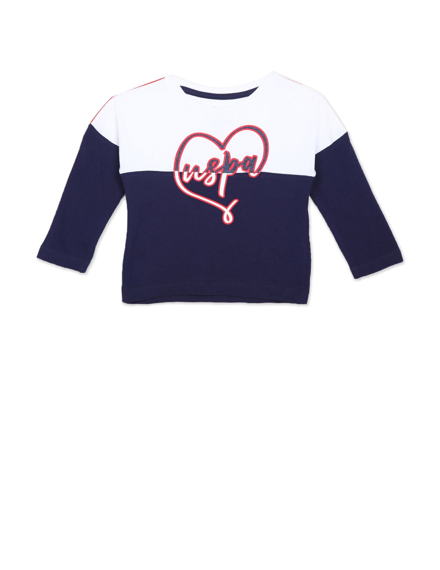 Long Sleeve Colour Block T-Shirt