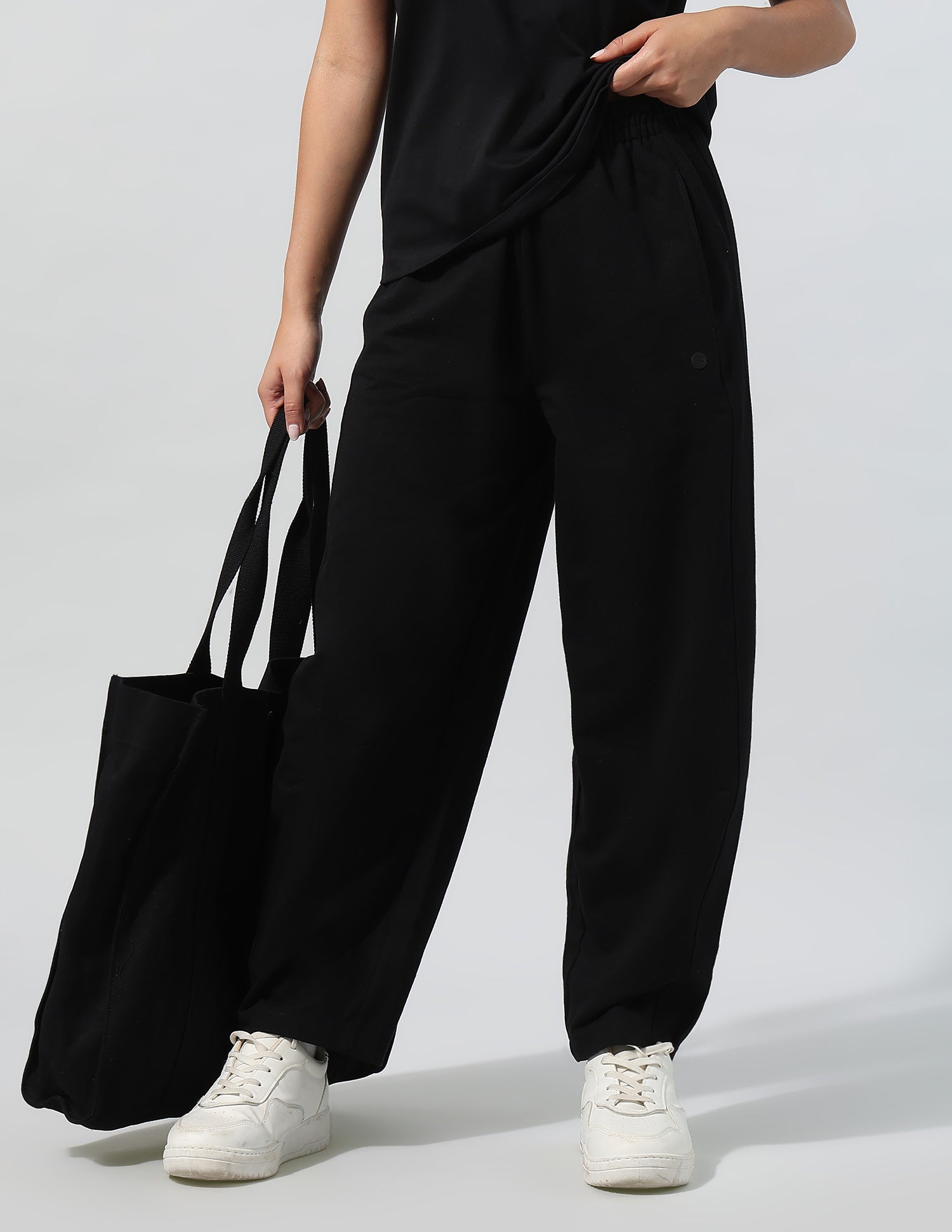 Shifted Seam Barrel Fit Trousers