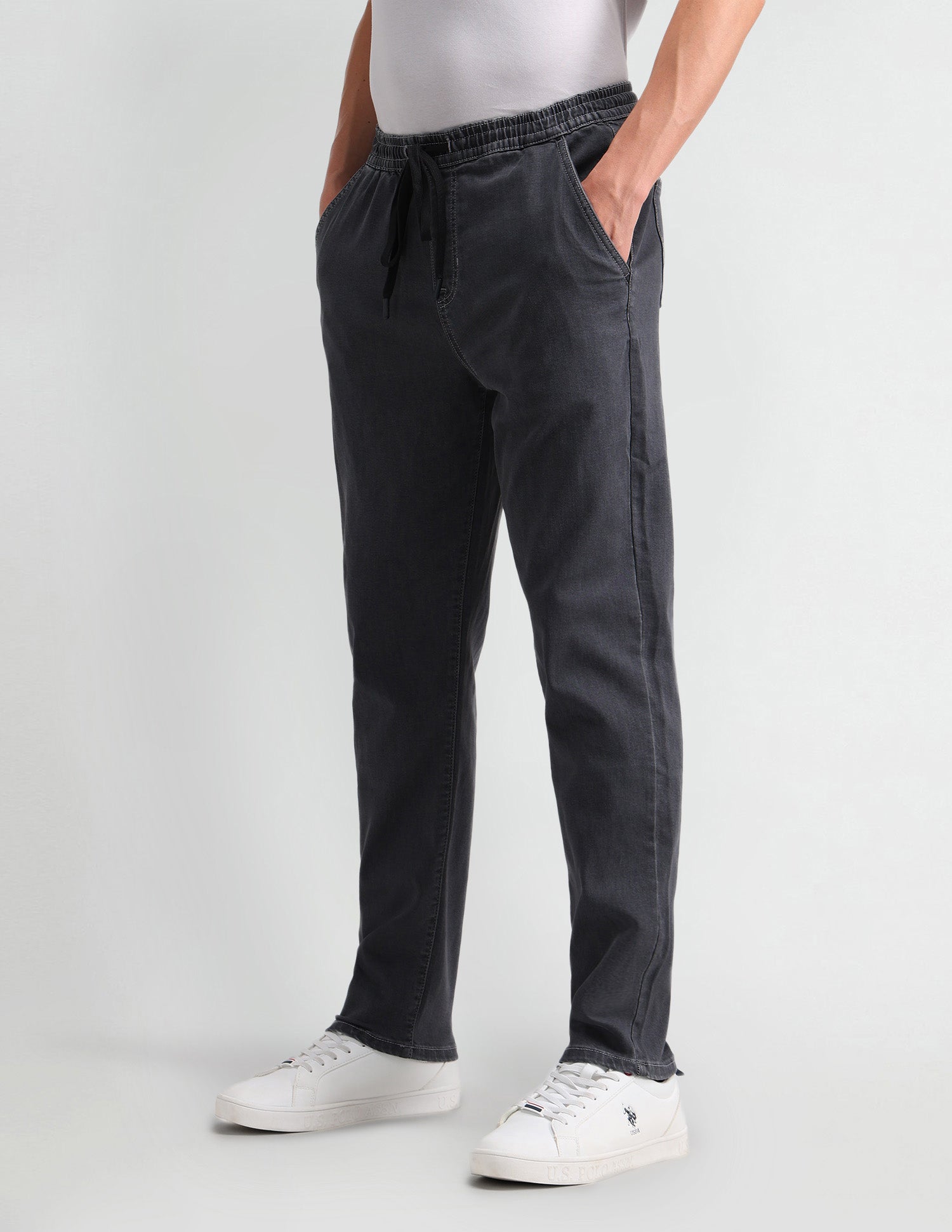 Slim Fit Black Jeans BLACK - U.S. Polo Assn. India | Large