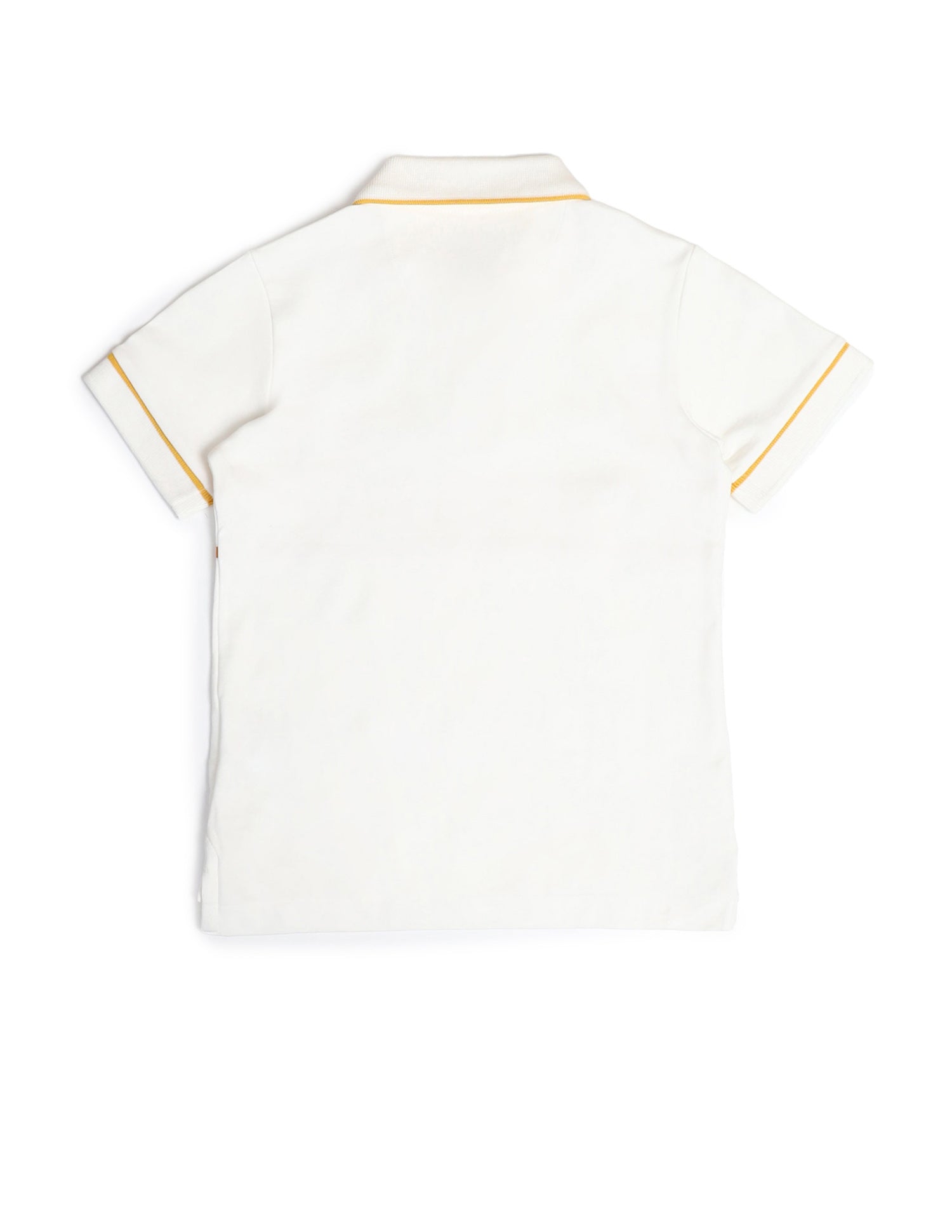 Boys Brand Printed Cotton Polo Shirt White - U.S. POLO ASSN. | Large