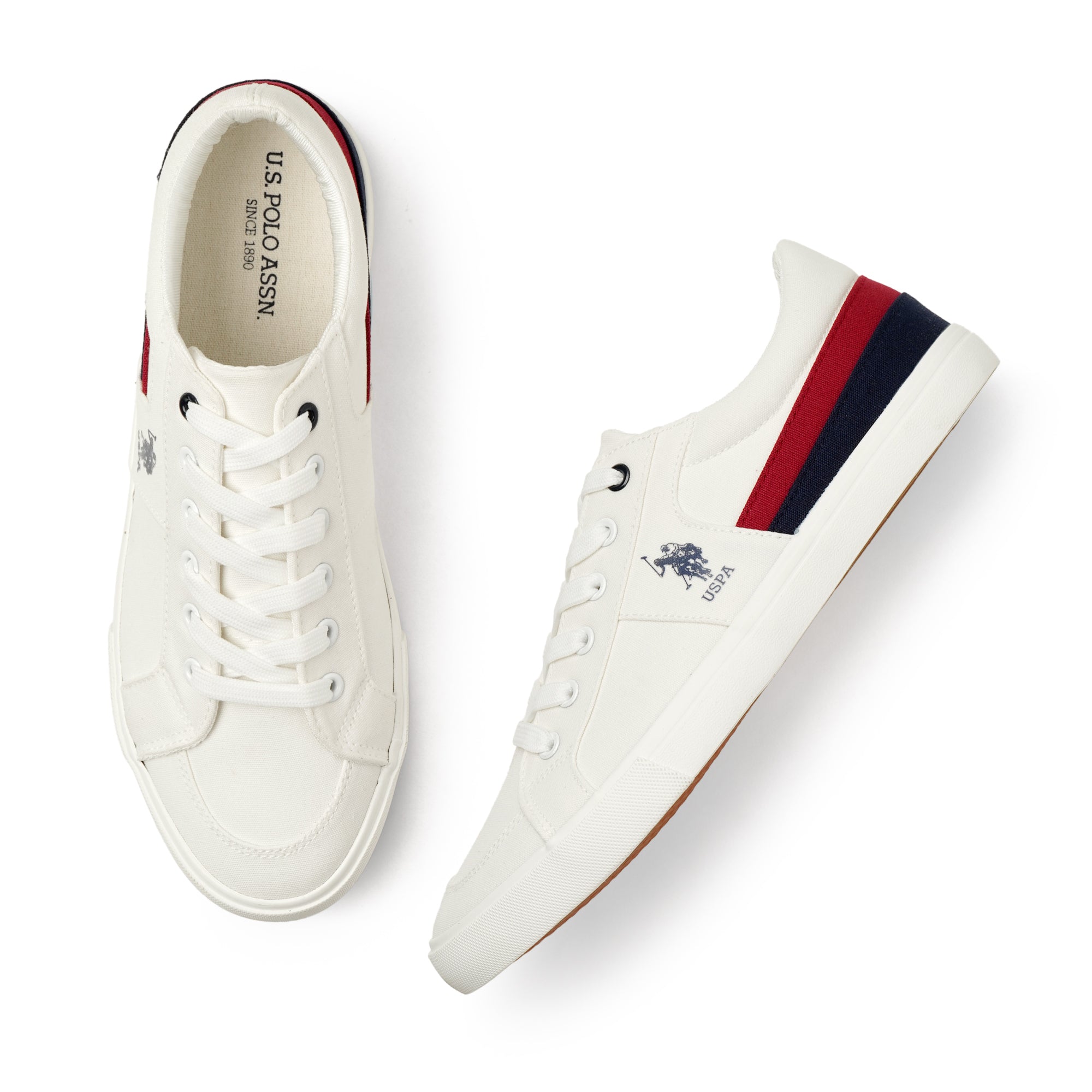 Men Clarkin 10.0 Colourblocked Sneakers Off White - U.S. Polo Assn. India | Large