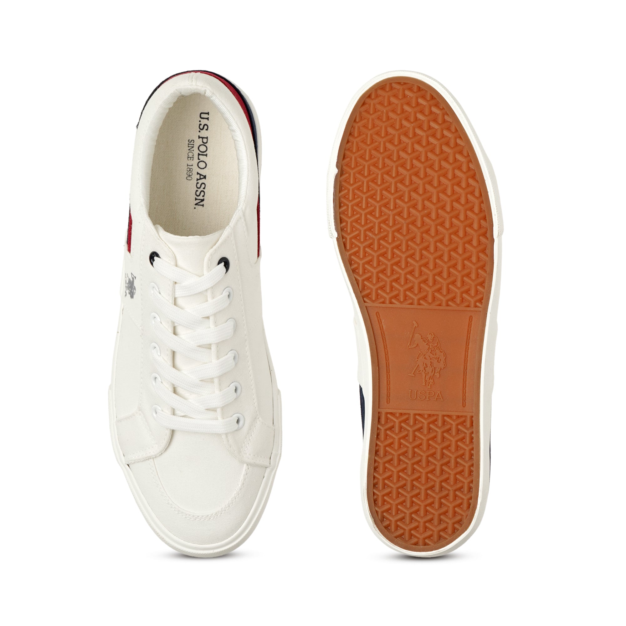 Men Clarkin 10.0 Colourblocked Sneakers Off White - U.S. Polo Assn. India | Large
