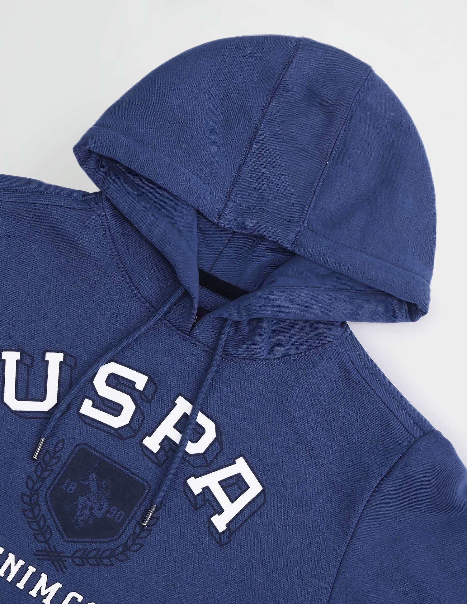 Hooded Brand Printed Sweatshirt Medium Blue - U.S. POLO ASSN. | Large
