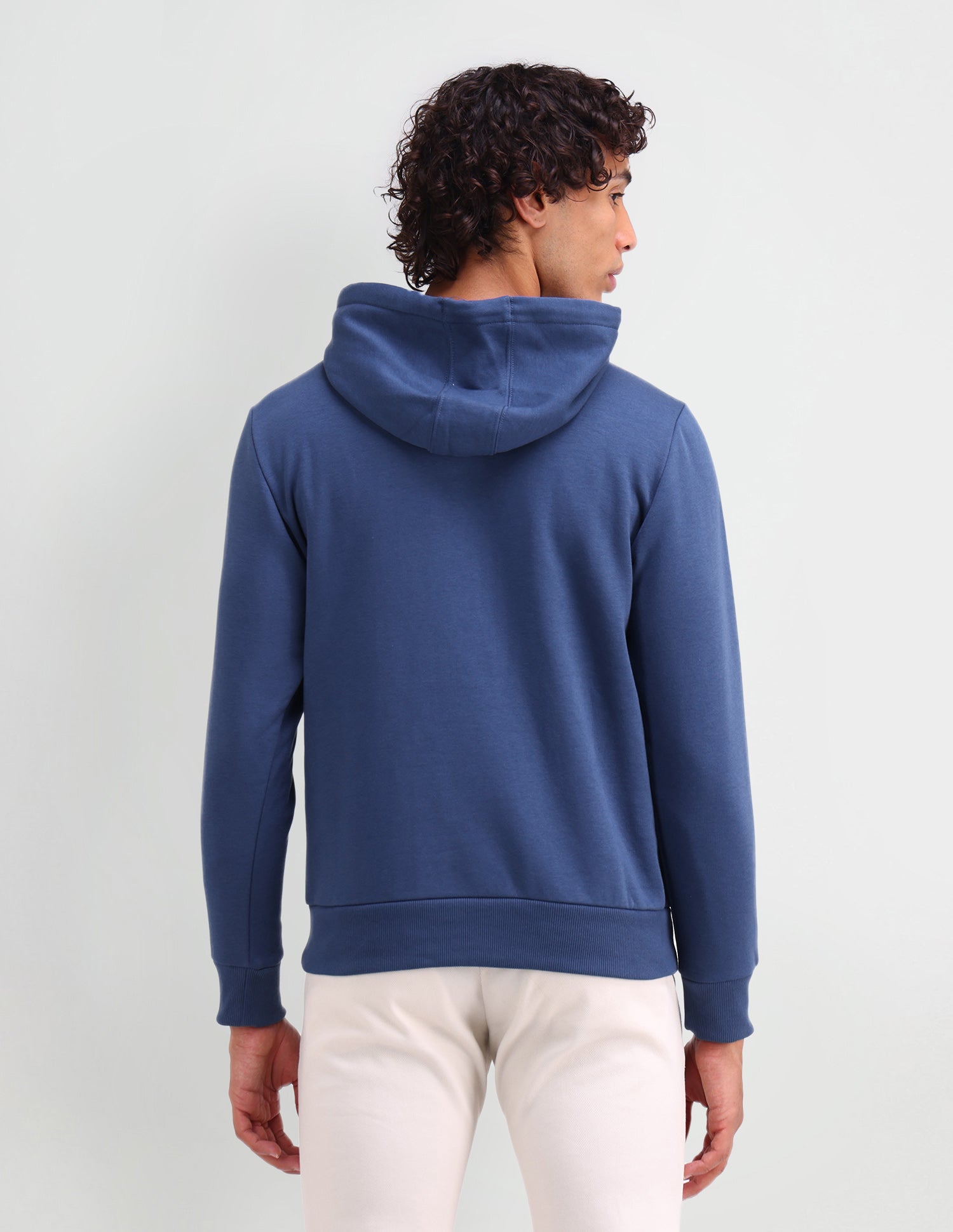 Hooded Brand Printed Sweatshirt Medium Blue - U.S. POLO ASSN. | Large