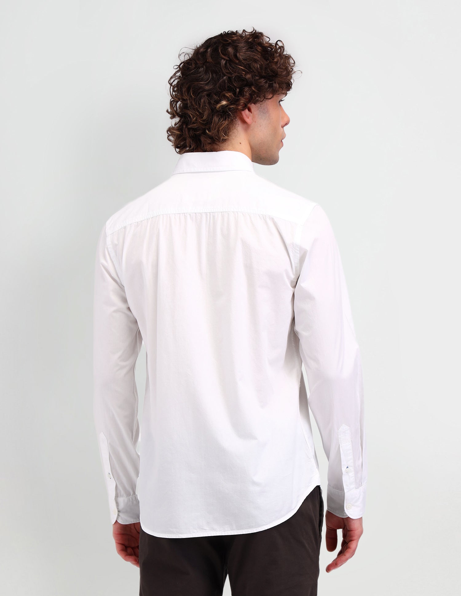Slim Fit Cotton Shirt White - U.S. Polo Assn. India | Large