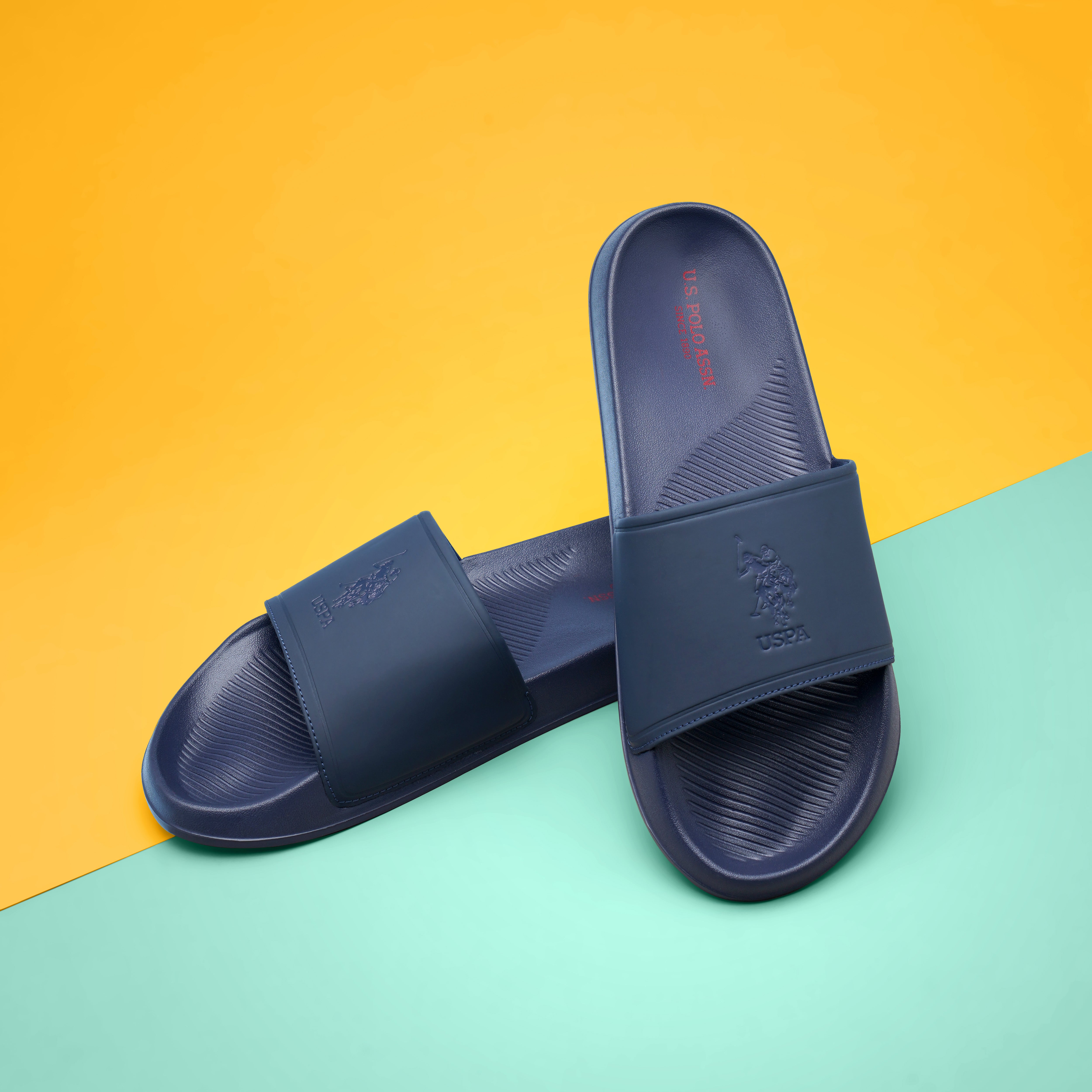 Men Roan Sliders Navy - U.S. Polo Assn. India | Large