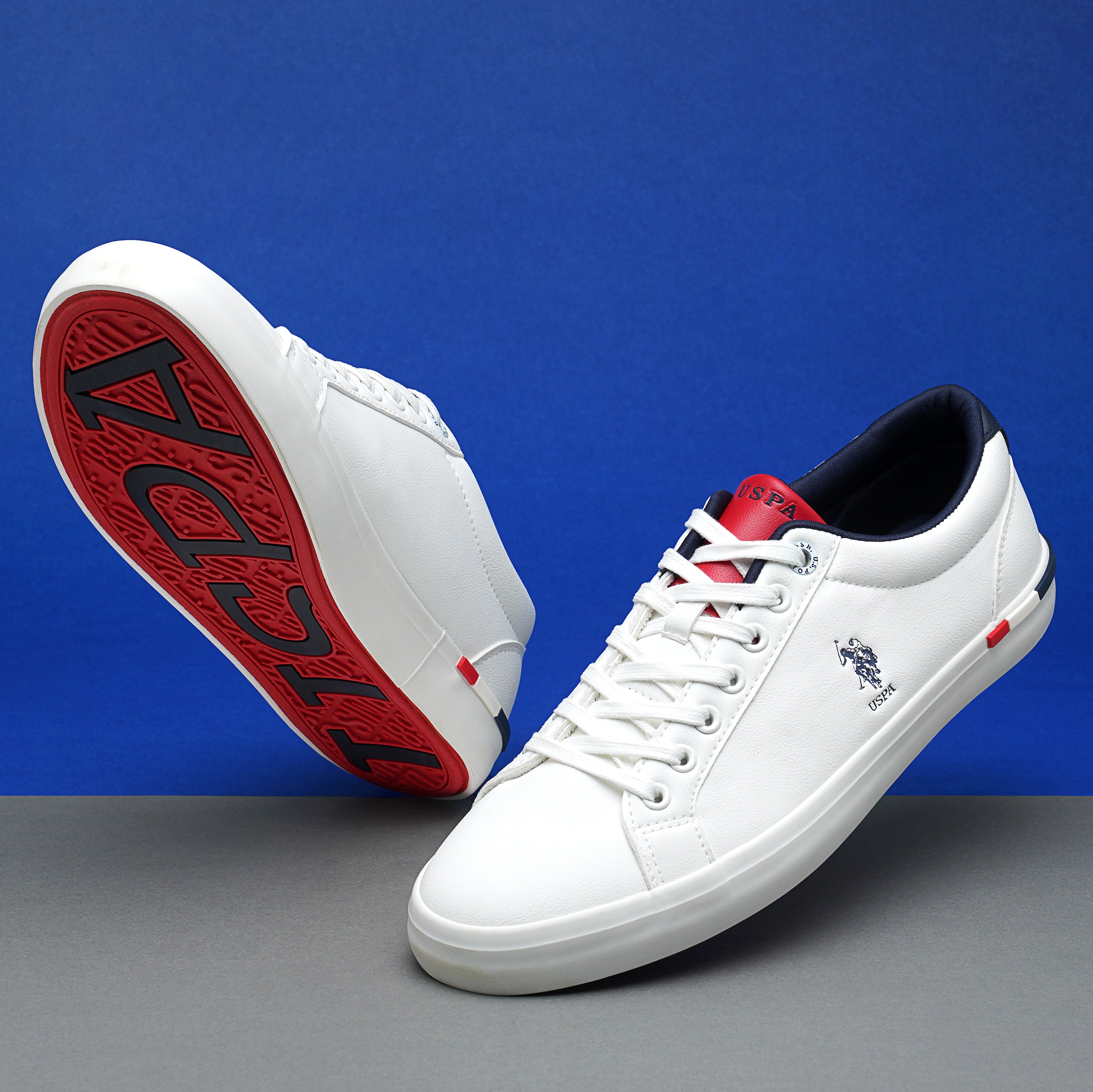 Men Round Toe Anton 5.0 Sneakers Off White - U.S. Polo Assn. India | Large