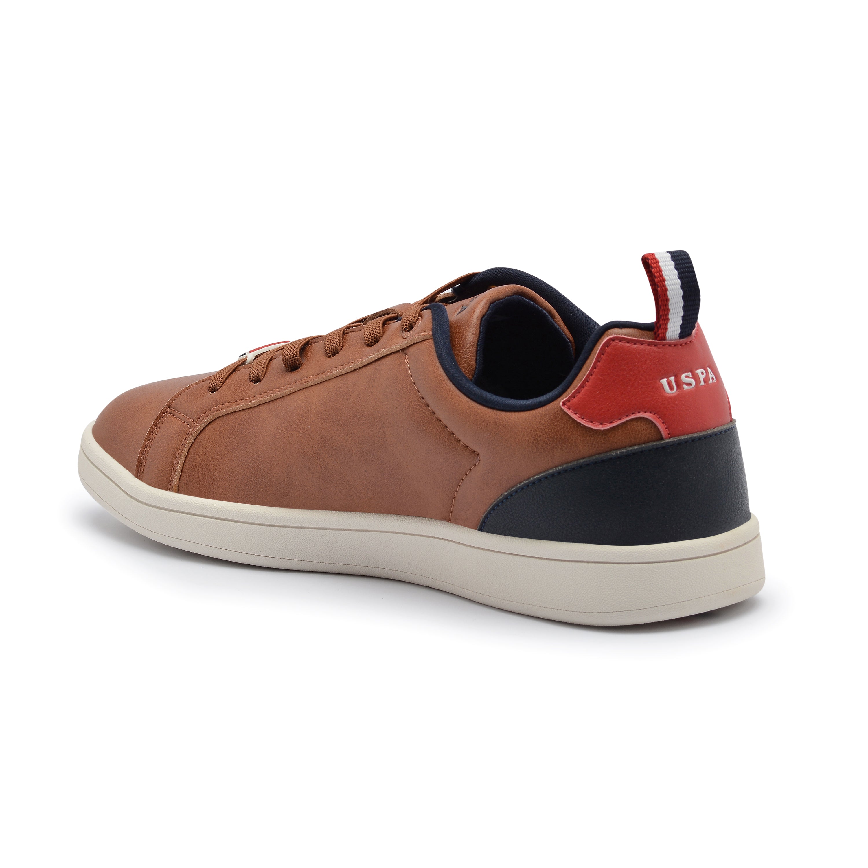 Colour Block Panelled Stefan 3.0 Sneakers Tan - U.S. Polo Assn. India | Large