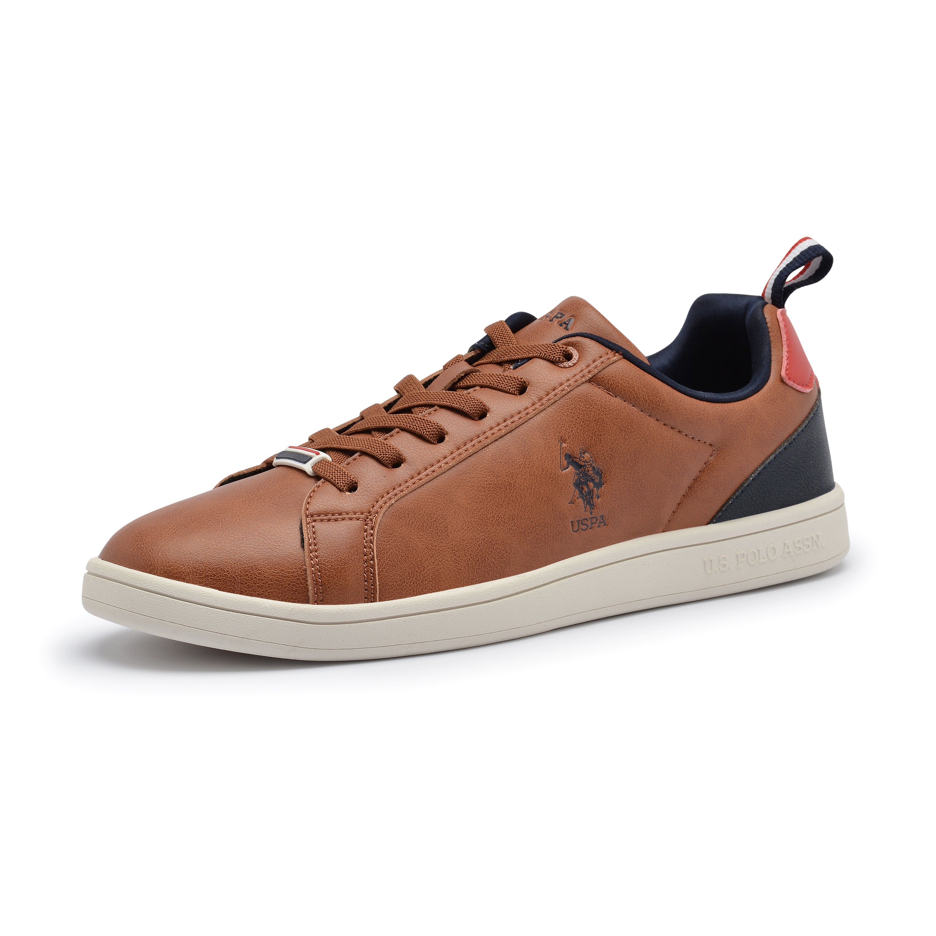 Colour Block Panelled Stefan 3.0 Sneakers Tan - U.S. Polo Assn. India | Large