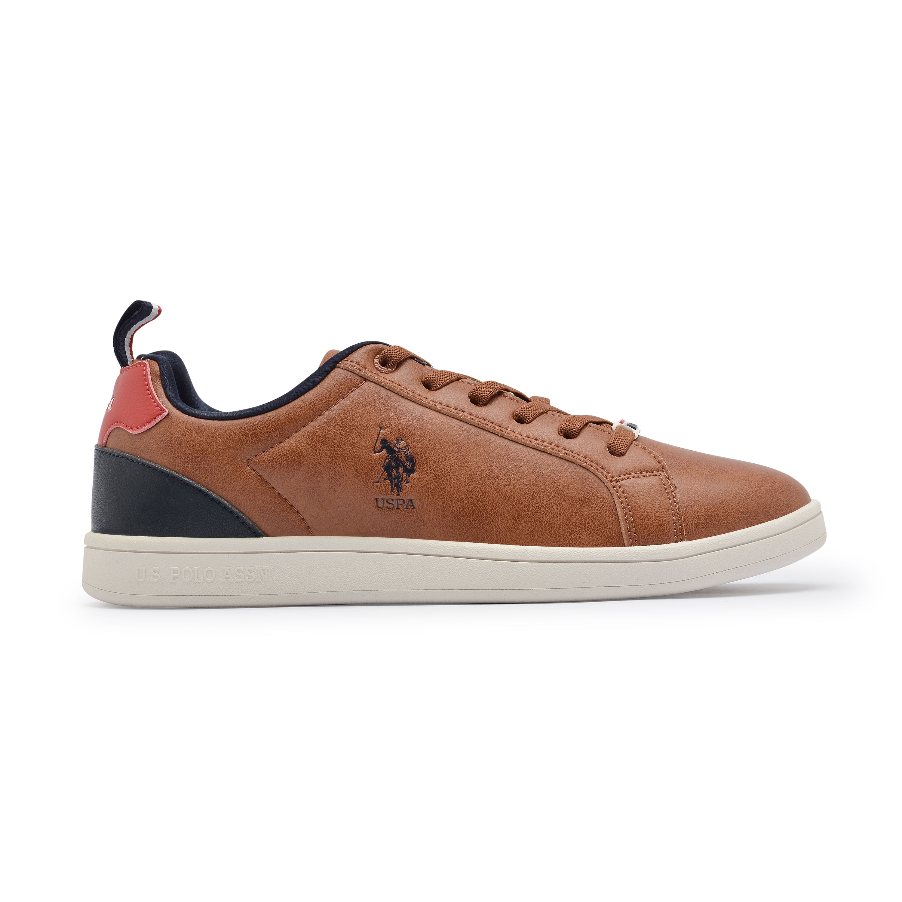 Colour Block Panelled Stefan 3.0 Sneakers Tan - U.S. Polo Assn. India | Large