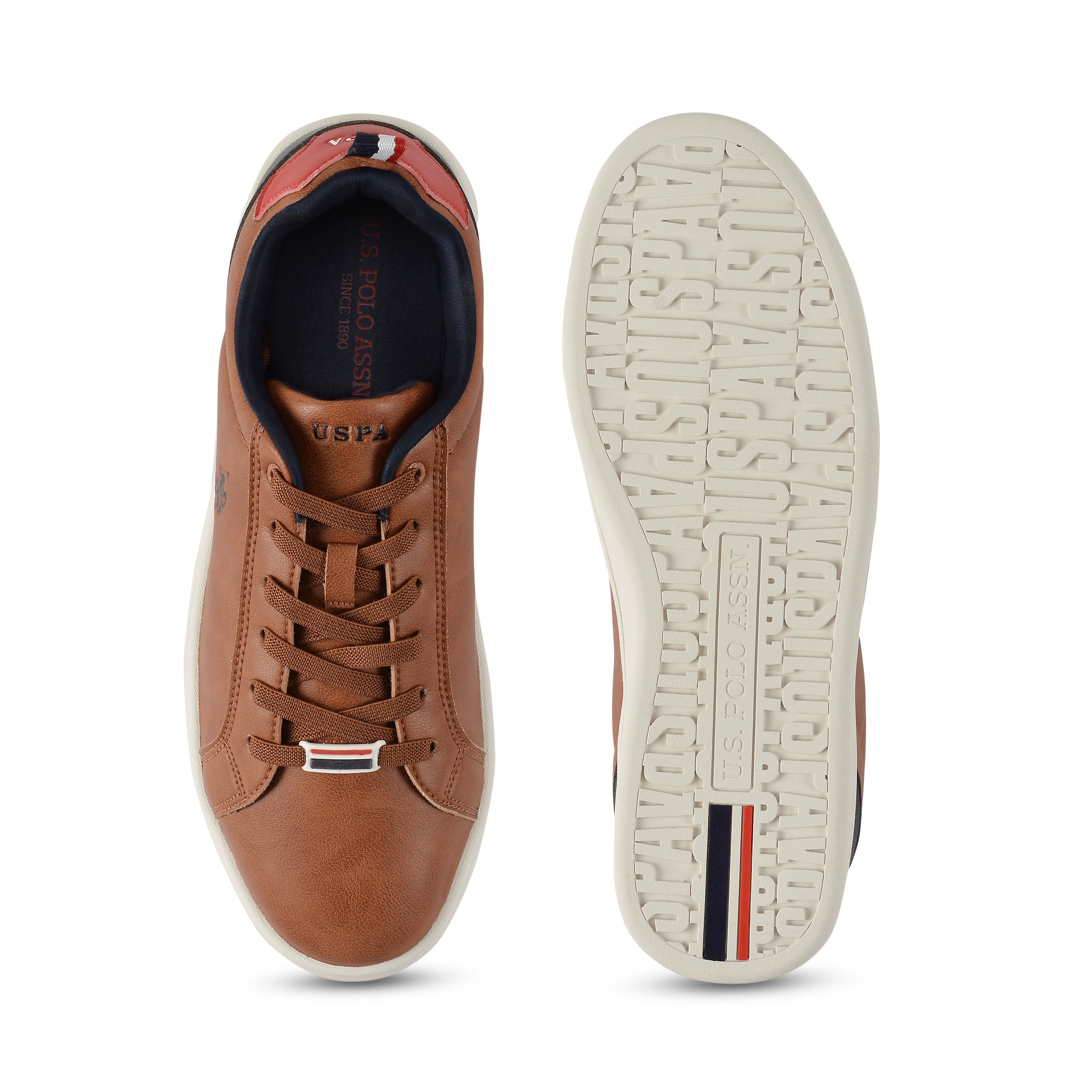 Colour Block Panelled Stefan 3.0 Sneakers Tan - U.S. Polo Assn. India | Large