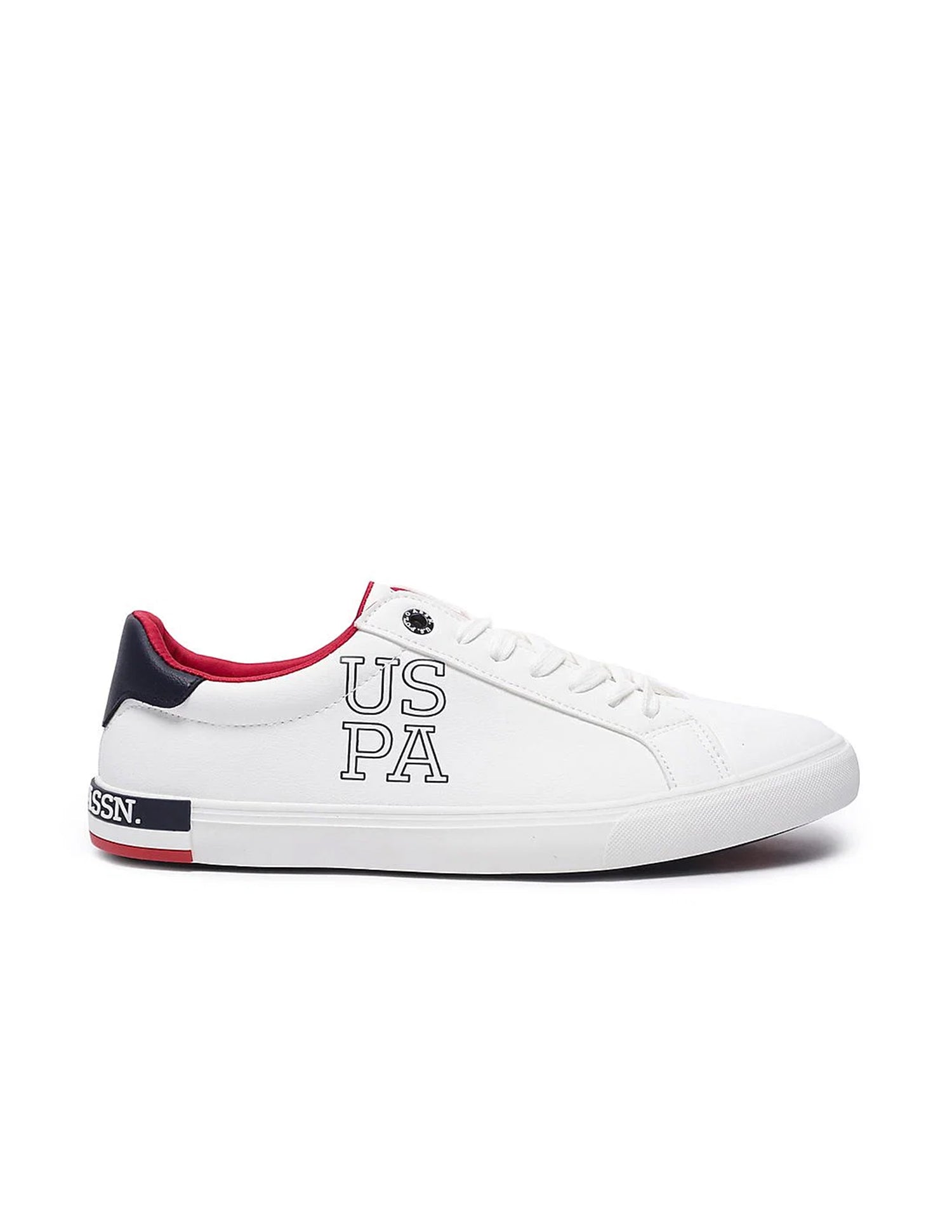 Men Panelled Brand Print Ramus 4.0 Sneakers Off White - U.S. Polo Assn. India | Large
