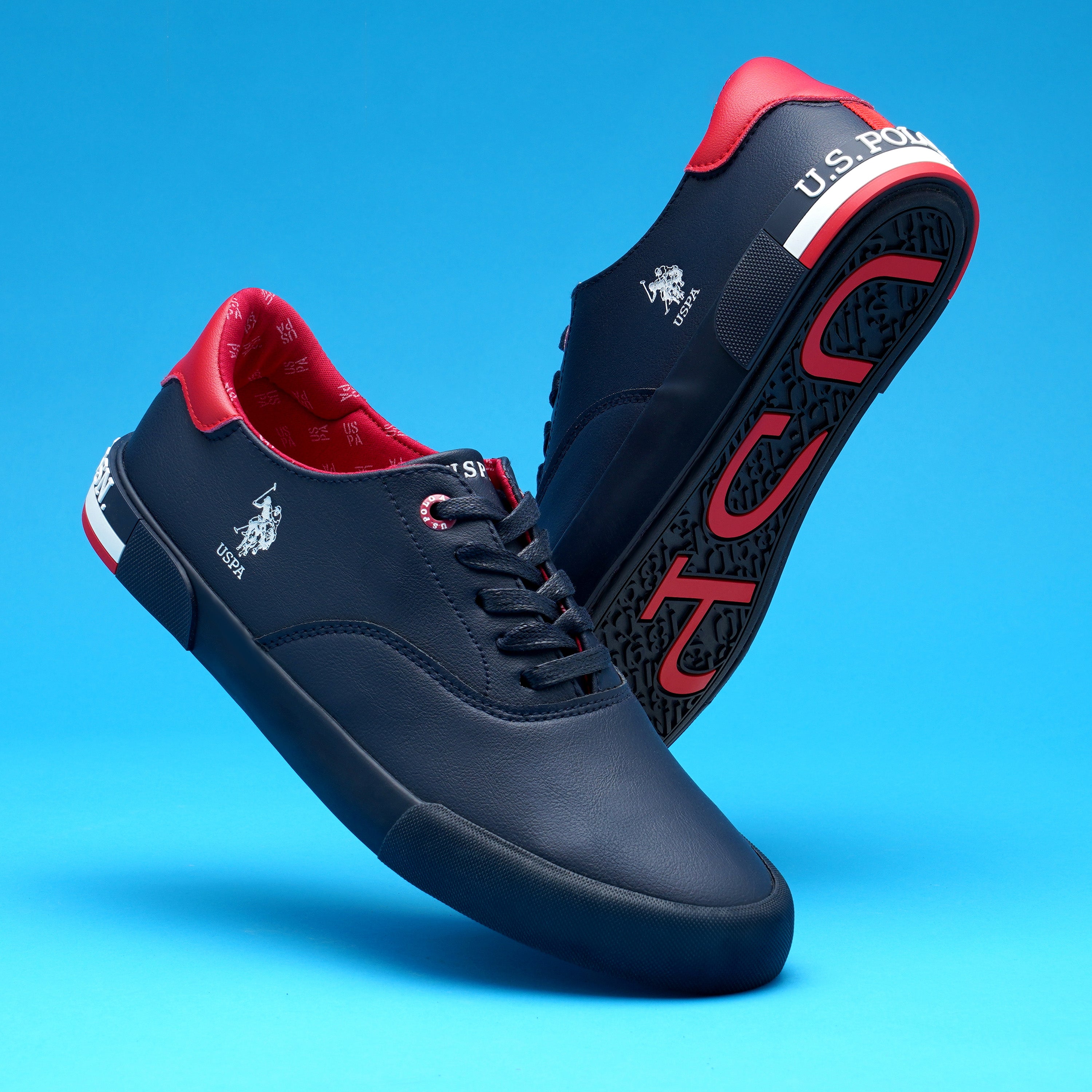 Men Round Toe Erland 5.0 Sneakers Navy - U.S. Polo Assn. India | Large