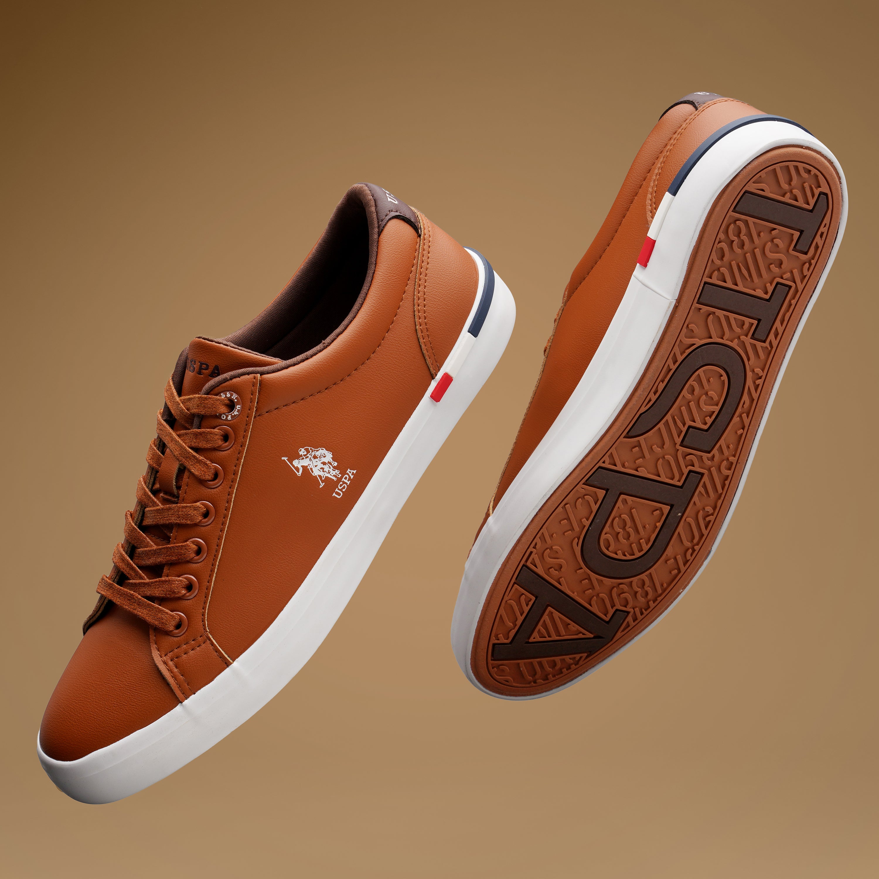 Men Round Toe Anton 5.0 Sneakers Tan - U.S. Polo Assn. India | Large