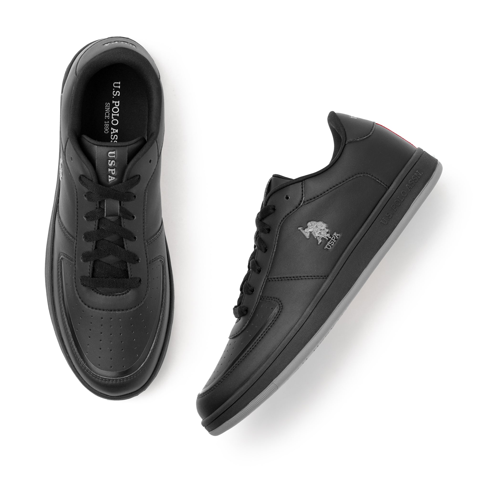 Men Solid Rein 3.0 Blk Sneakers Black - U.S. Polo Assn. India | Large