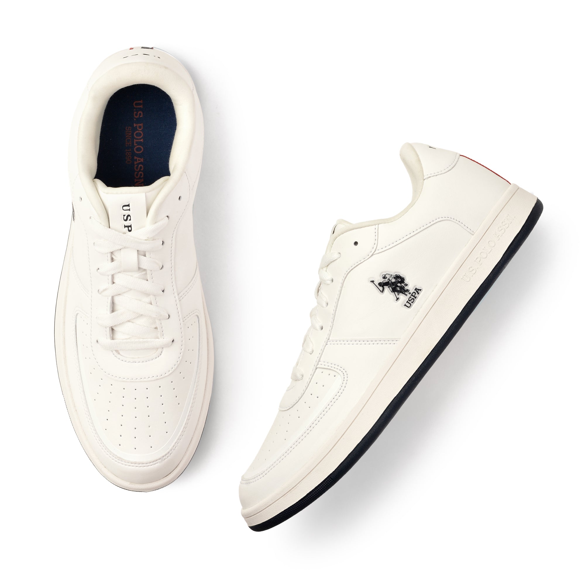 Men Solid Rein 3.0 Sneakers Off White - U.S. Polo Assn. India | Large