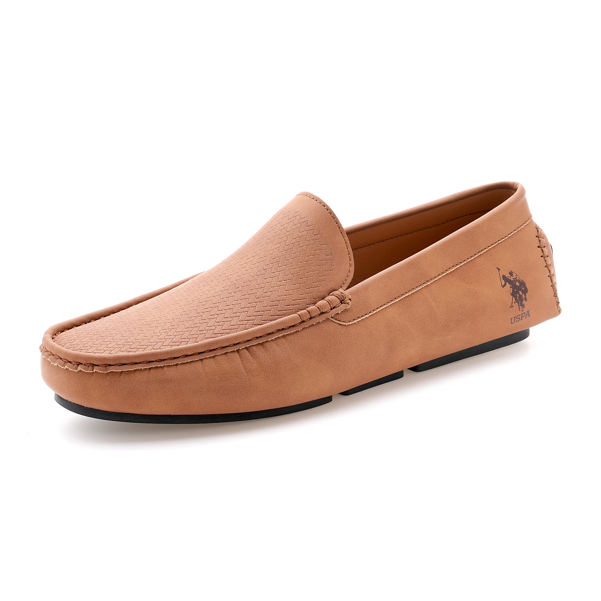 Men Colin 6.0 Textured Loafers Tan - U.S. Polo Assn. India | Large