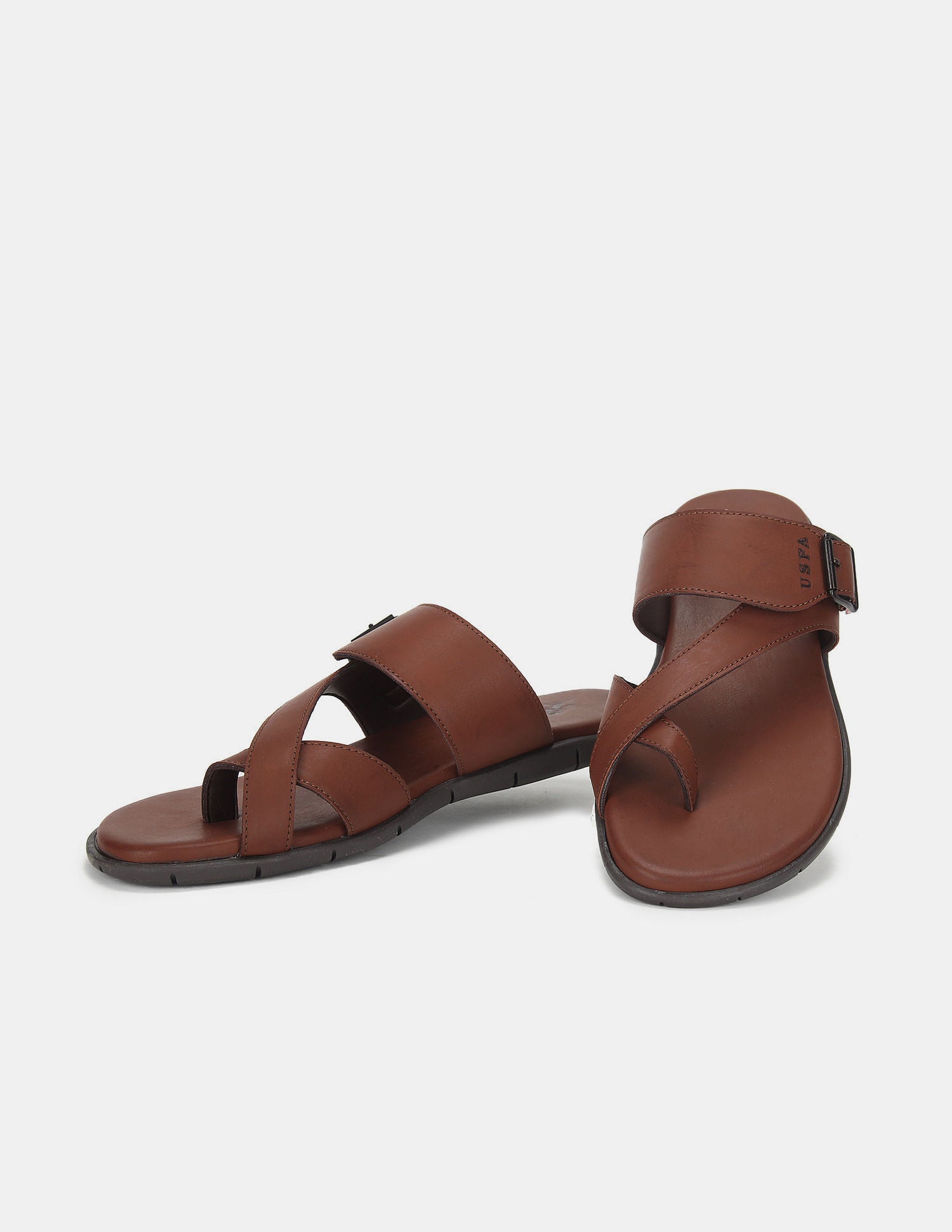 Men Angus Flip Flops Tan - U.S. Polo Assn. India | Large