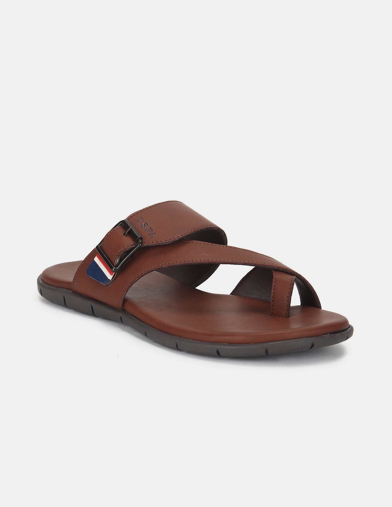 Men Angus Flip Flops Tan - U.S. Polo Assn. India | Large