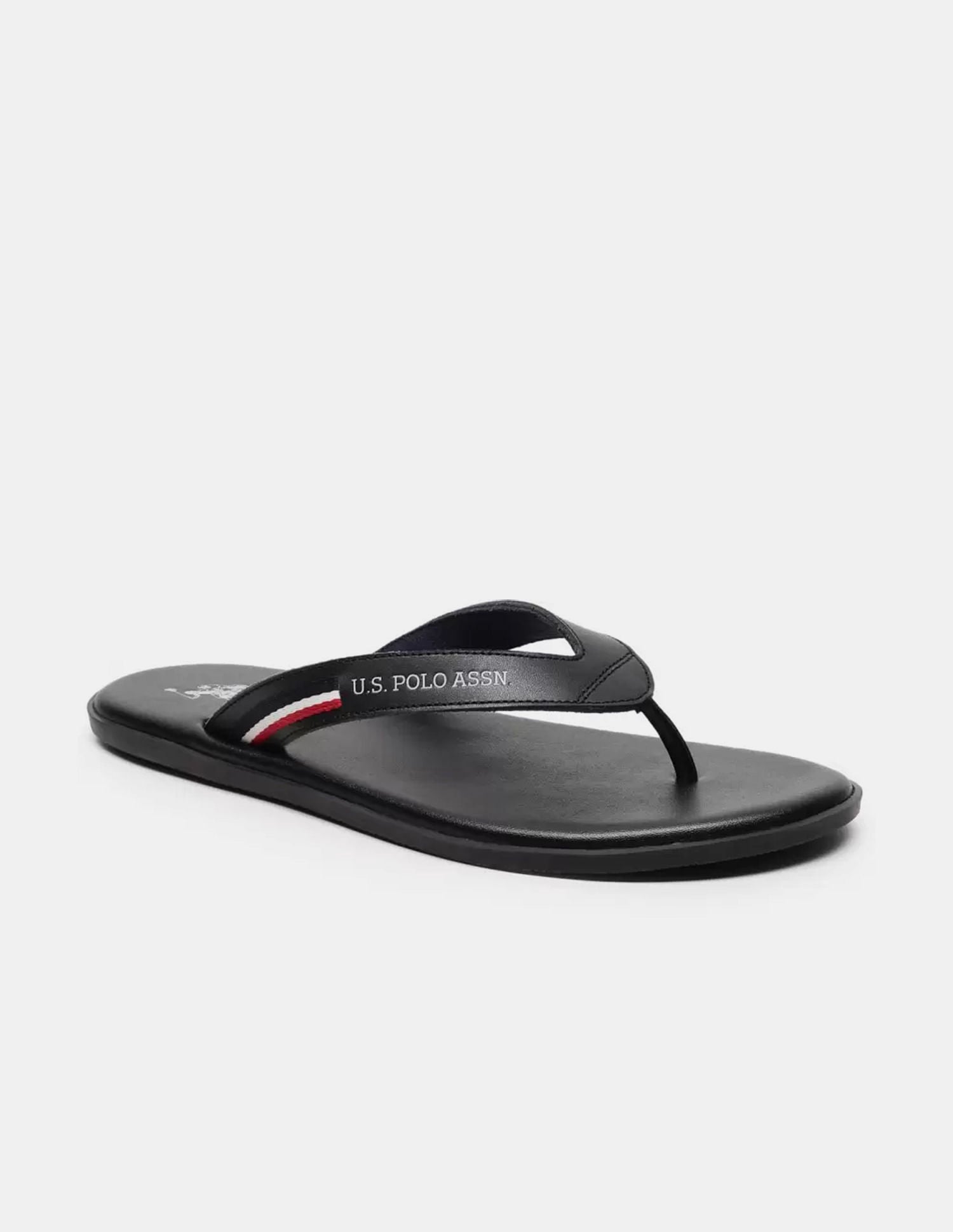 Men Aura Flip Flops Black - U.S. Polo Assn. India | Large