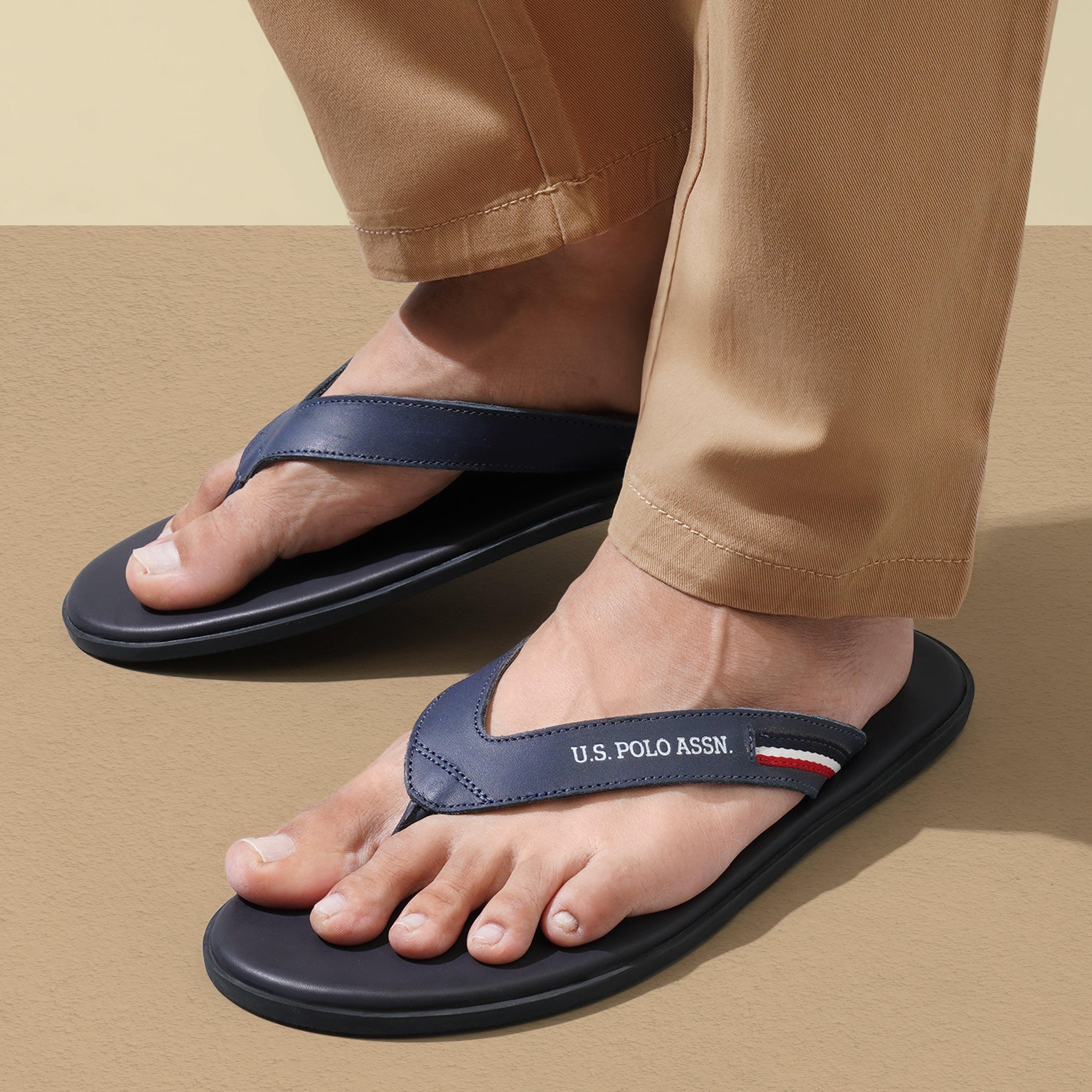 Men Aura 2.0 Flip Flops Navy - U.S. Polo Assn. India | Large