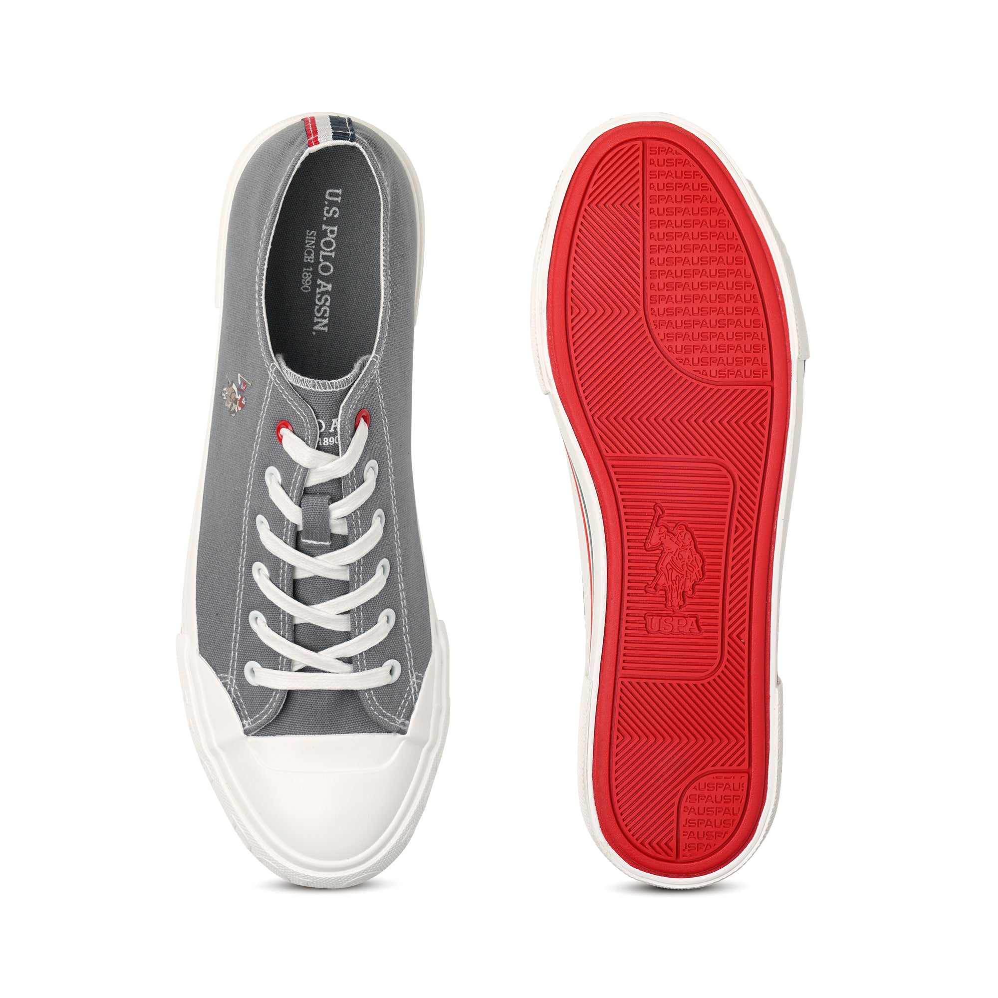 Men Drew 2.0 Canvas Casual Shoes Grey - U.S. POLO ASSN. | Large