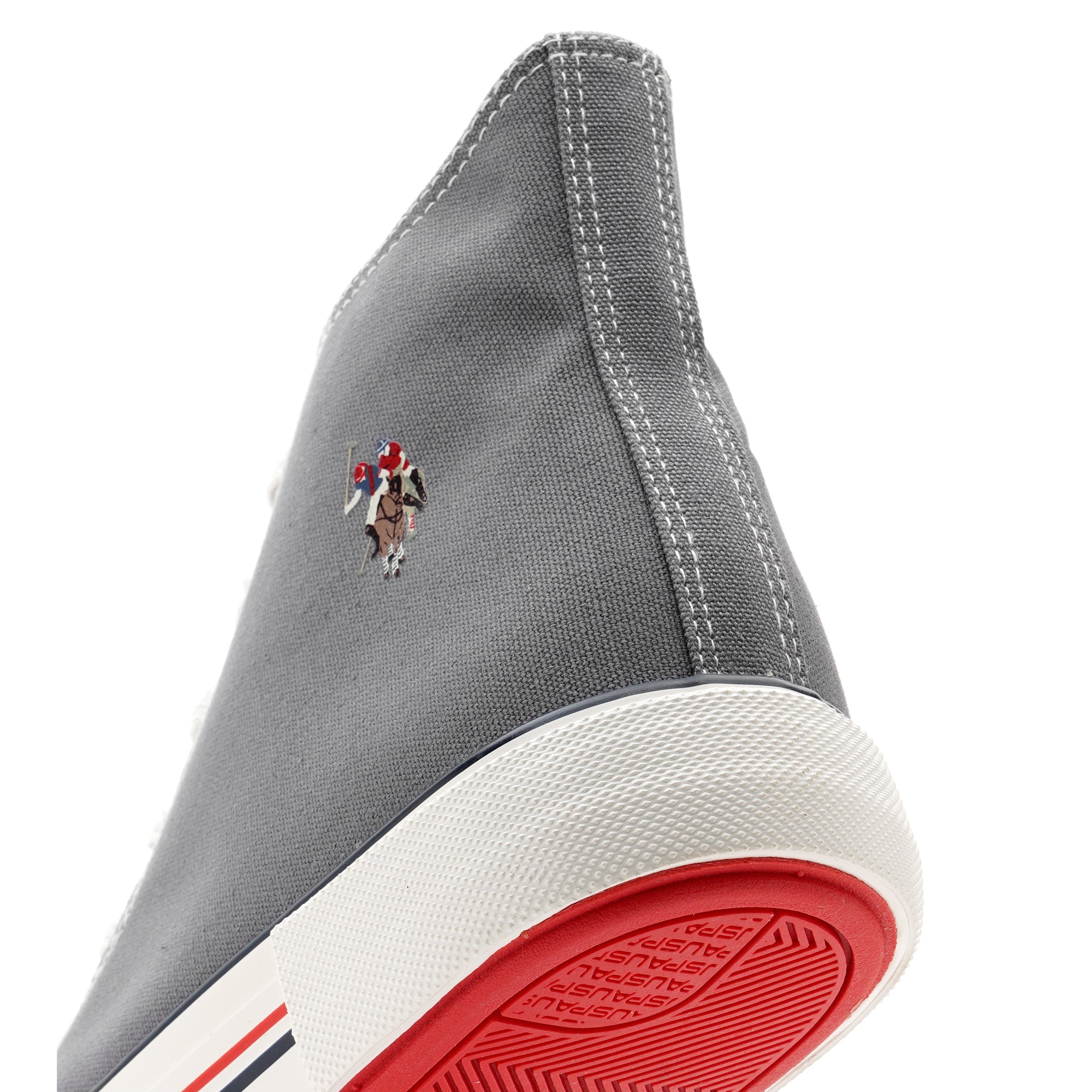 Men Vlair 2.0 Canvas Mid Top Casual Shoes Grey - U.S. POLO ASSN. | Large