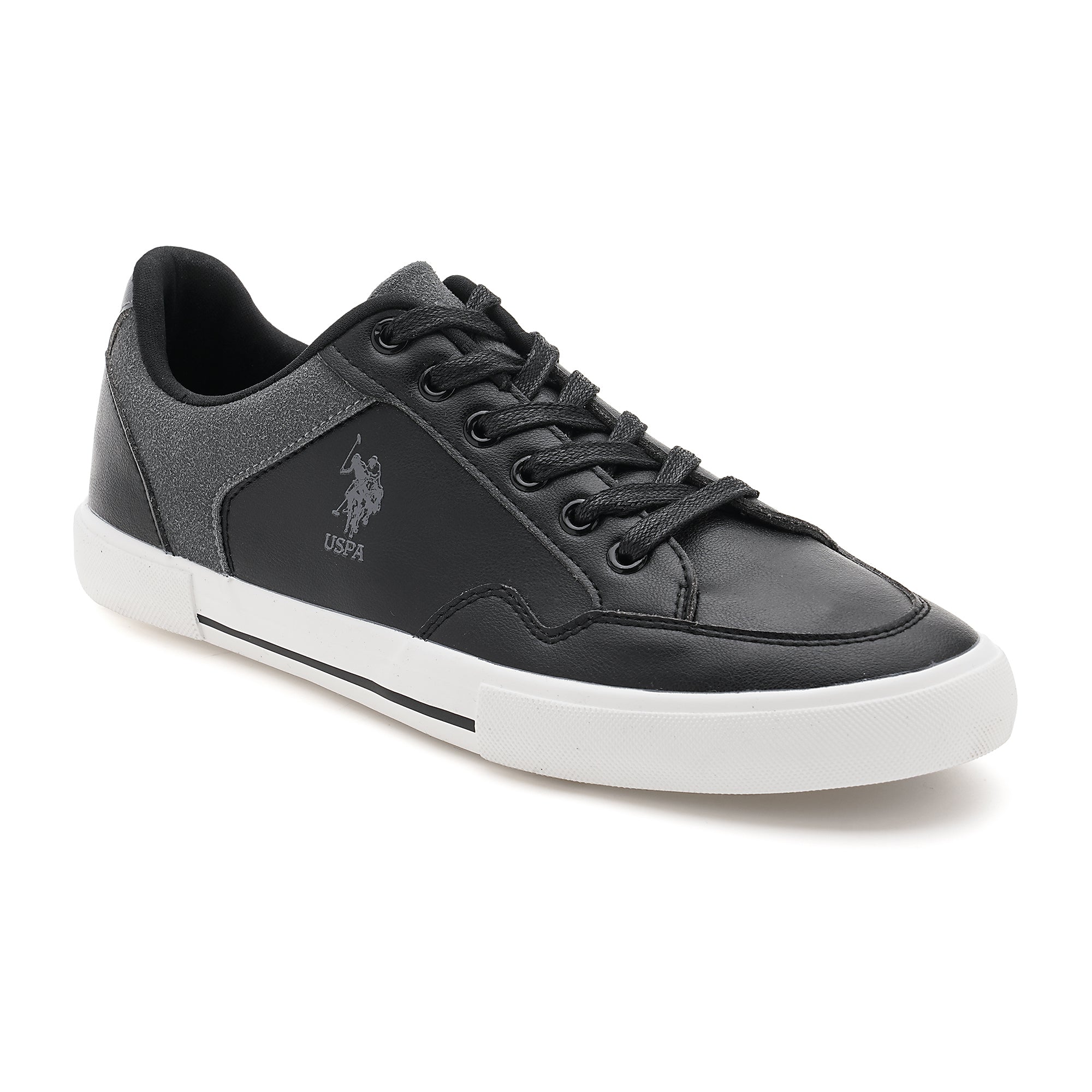 Men Hampton 4.0 Colourblocked Sneakers Black - U.S. Polo Assn. India | Large