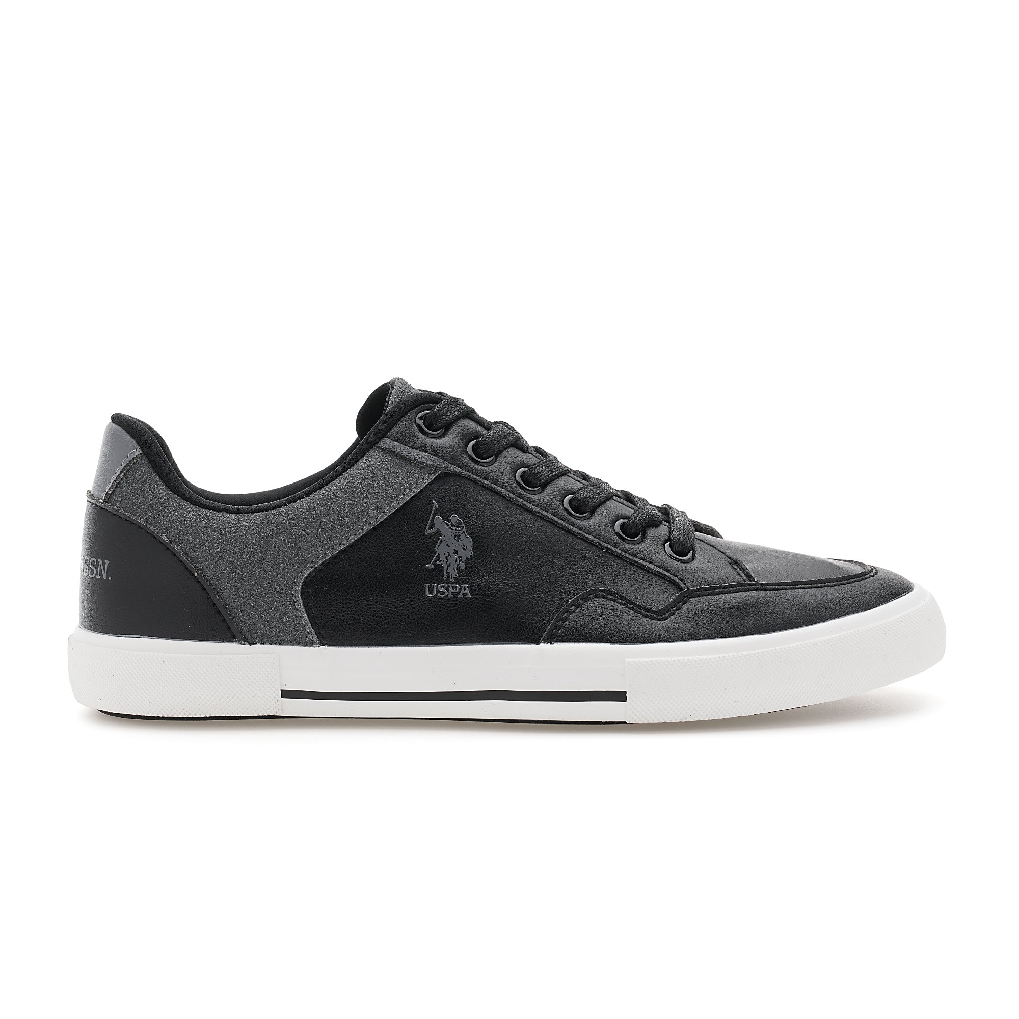 Men Hampton 4.0 Colourblocked Sneakers Black - U.S. Polo Assn. India | Large