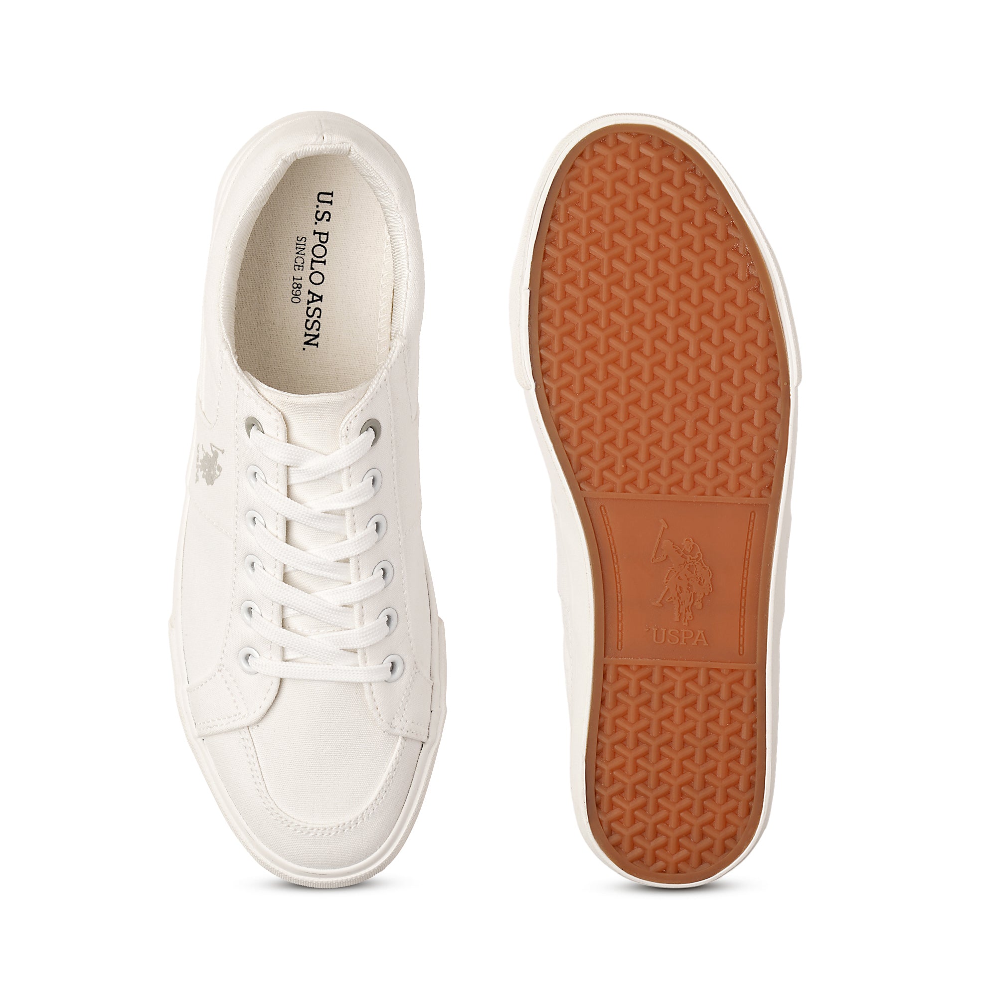 Men Clarkin 10.0 Colourblocked Sneakers White - U.S. Polo Assn. India | Large