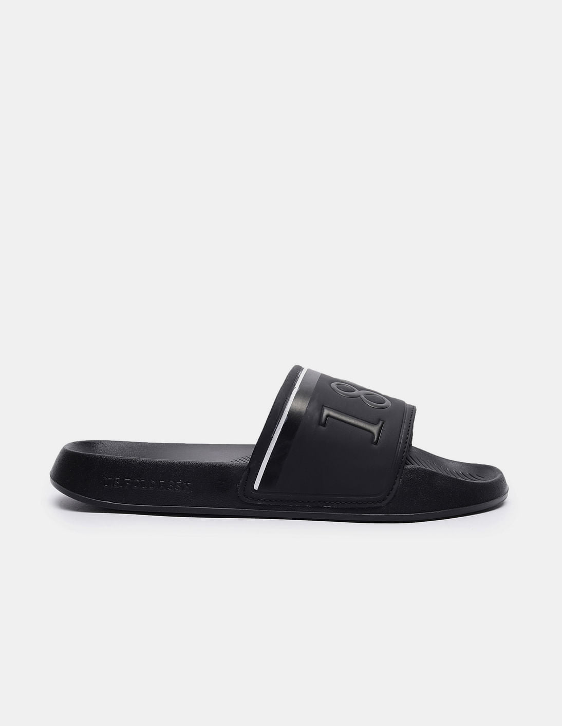 Men Typographic Kohana Sliders Black - U.S. Polo Assn. India | Large