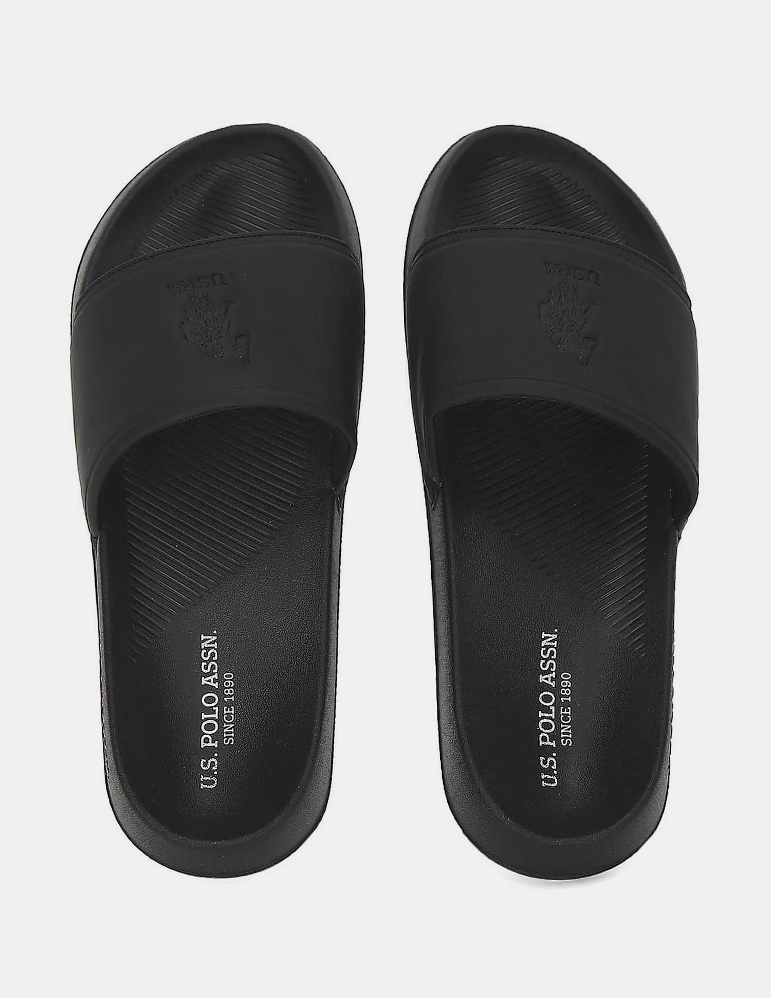Men Roan Sliders Black - U.S. Polo Assn. India | Large