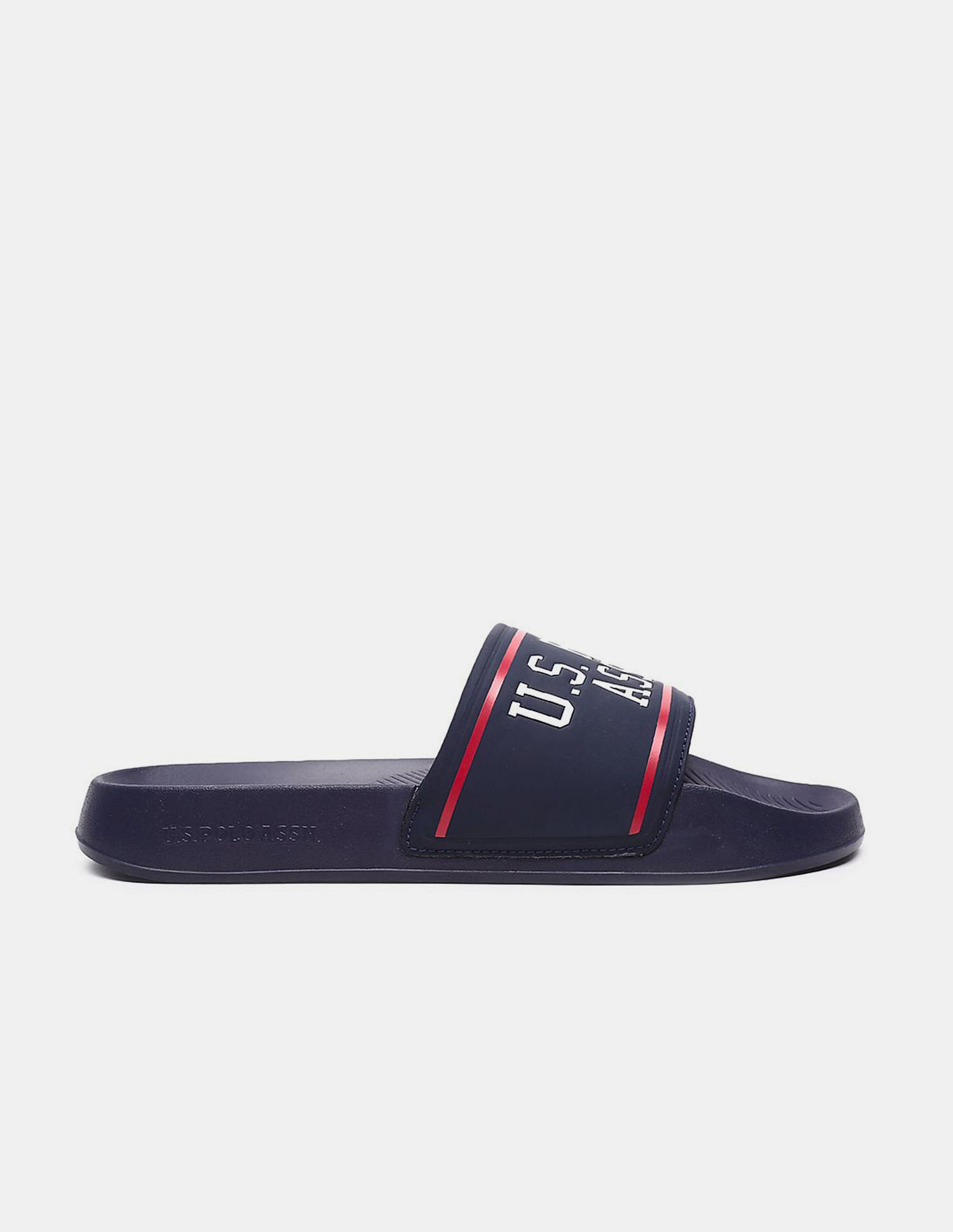 Men Brand Printed Trojan Sliders Navy - U.S. Polo Assn. India | Large