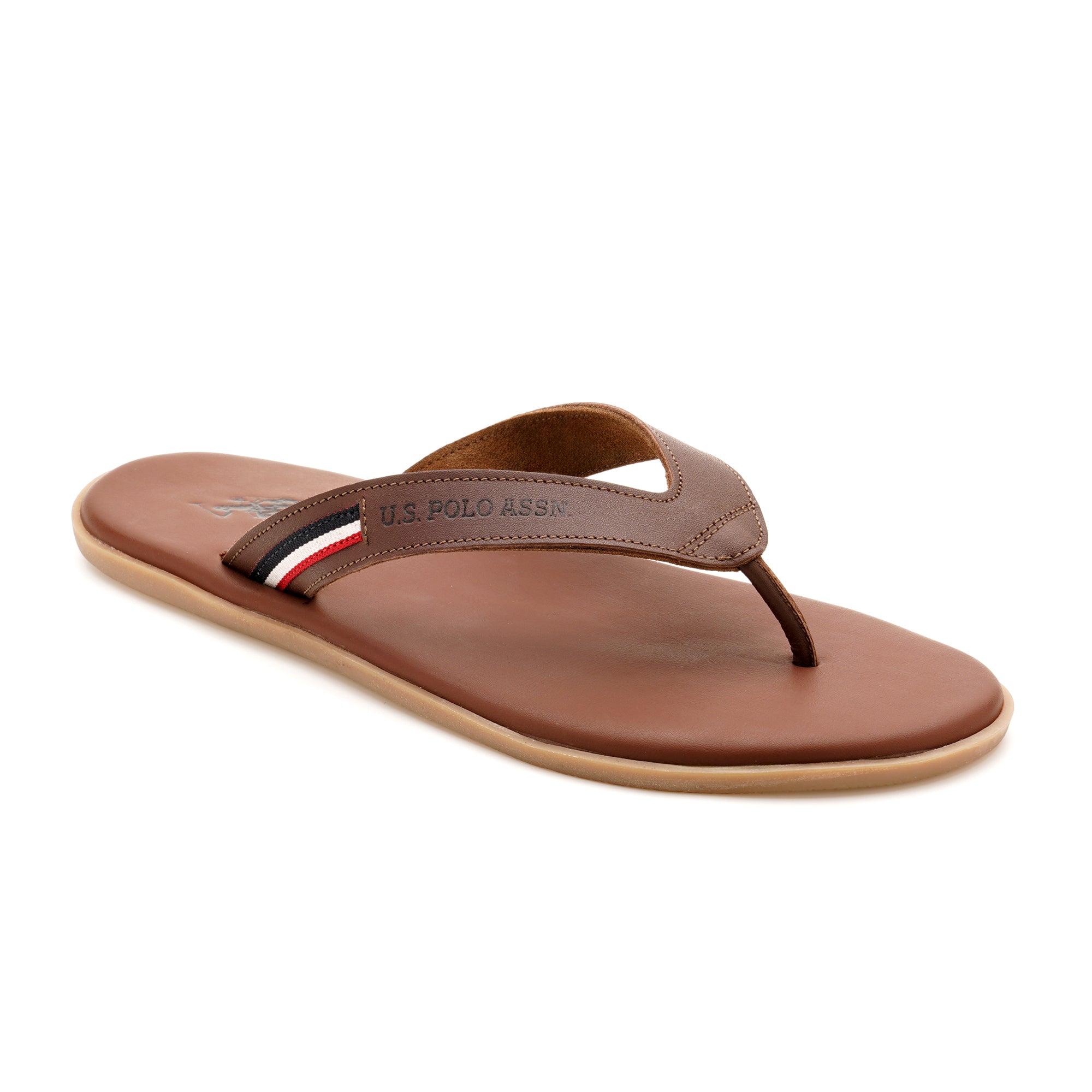 Men Aura 2.0 Flip Flops Brown - U.S. Polo Assn. India | Large