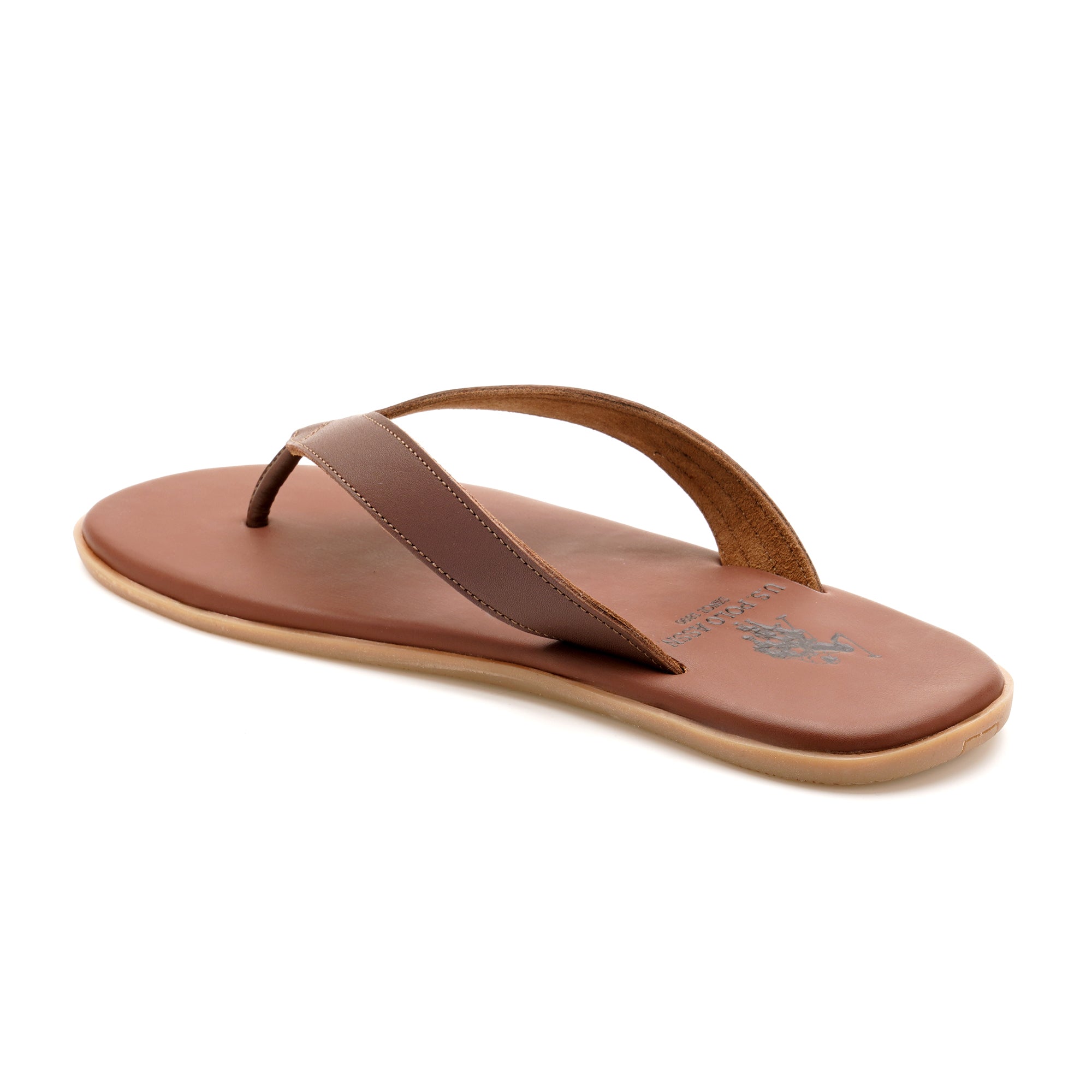 Men Aura Flip Flops Brown - U.S. Polo Assn. India | Large
