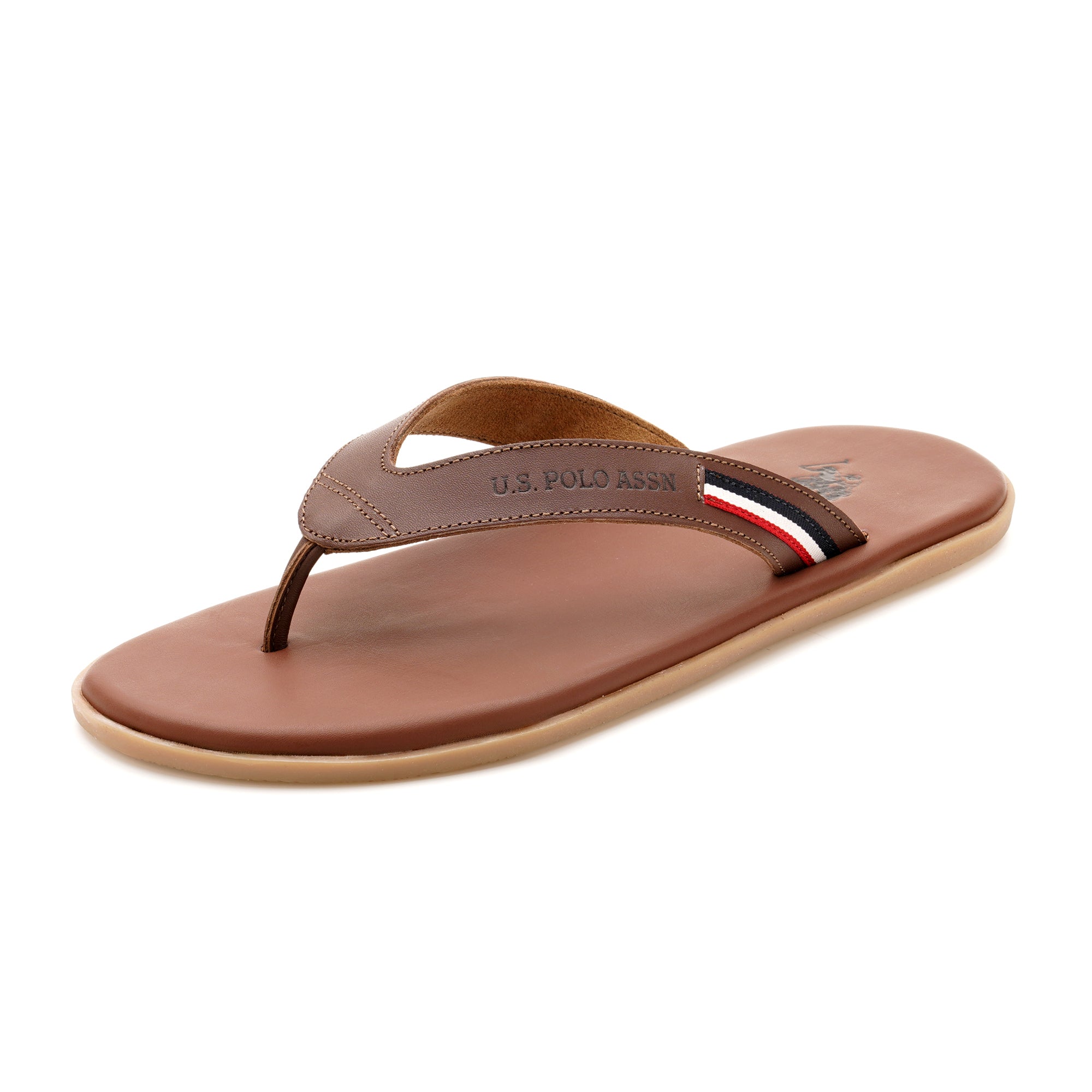 Men Aura Flip Flops Brown - U.S. Polo Assn. India | Large