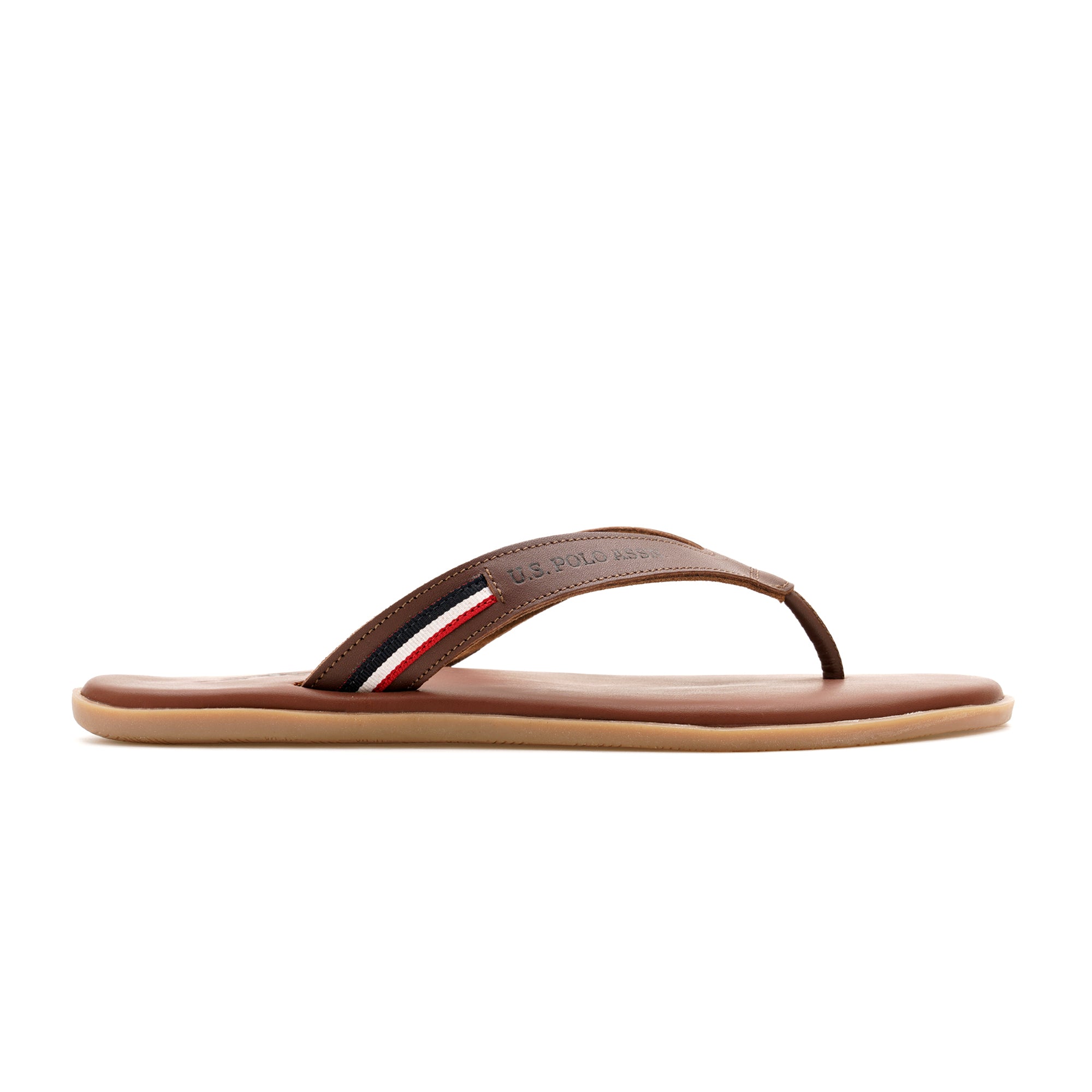 Men Aura Flip Flops Brown - U.S. Polo Assn. India | Large