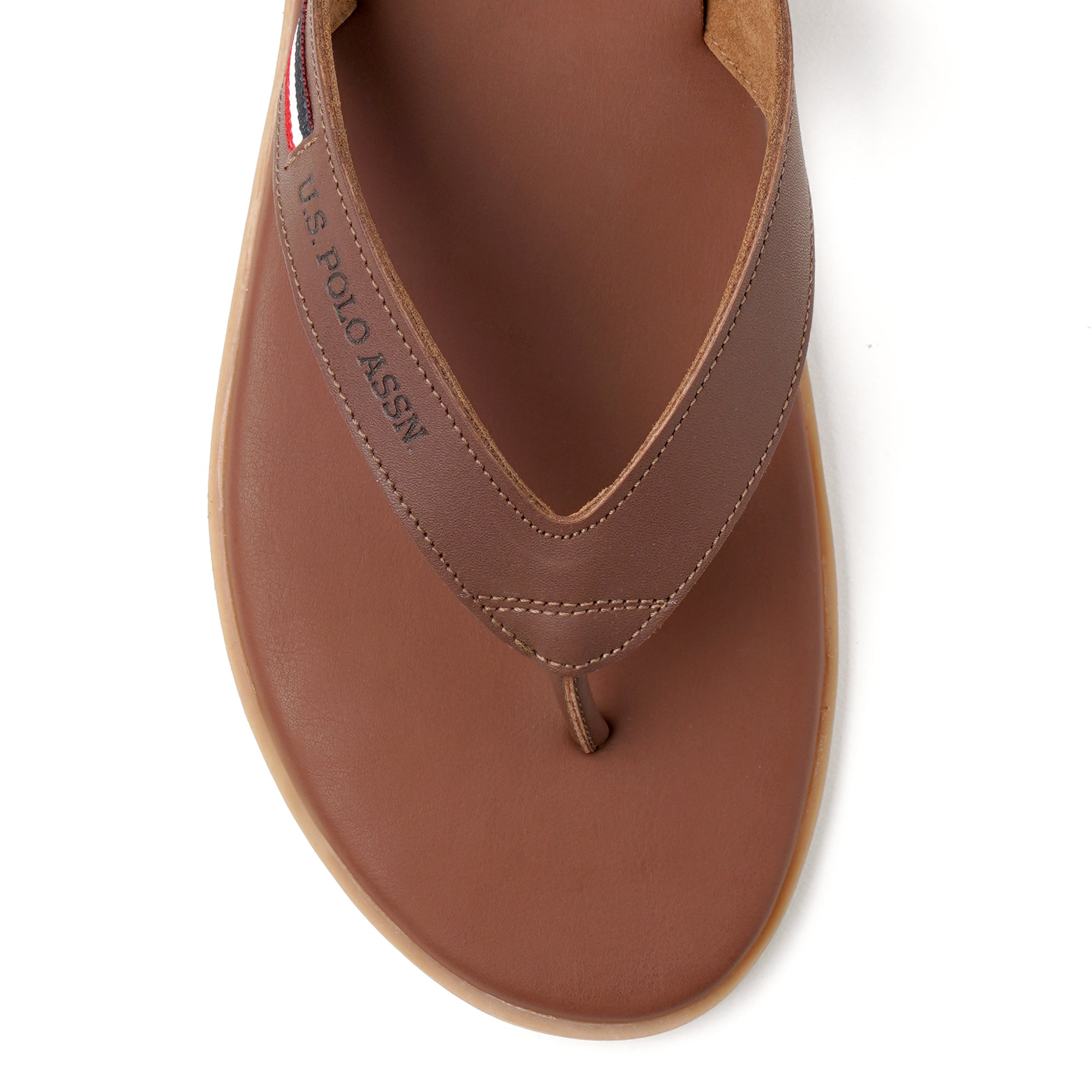 Men Aura Flip Flops Brown - U.S. Polo Assn. India | Large
