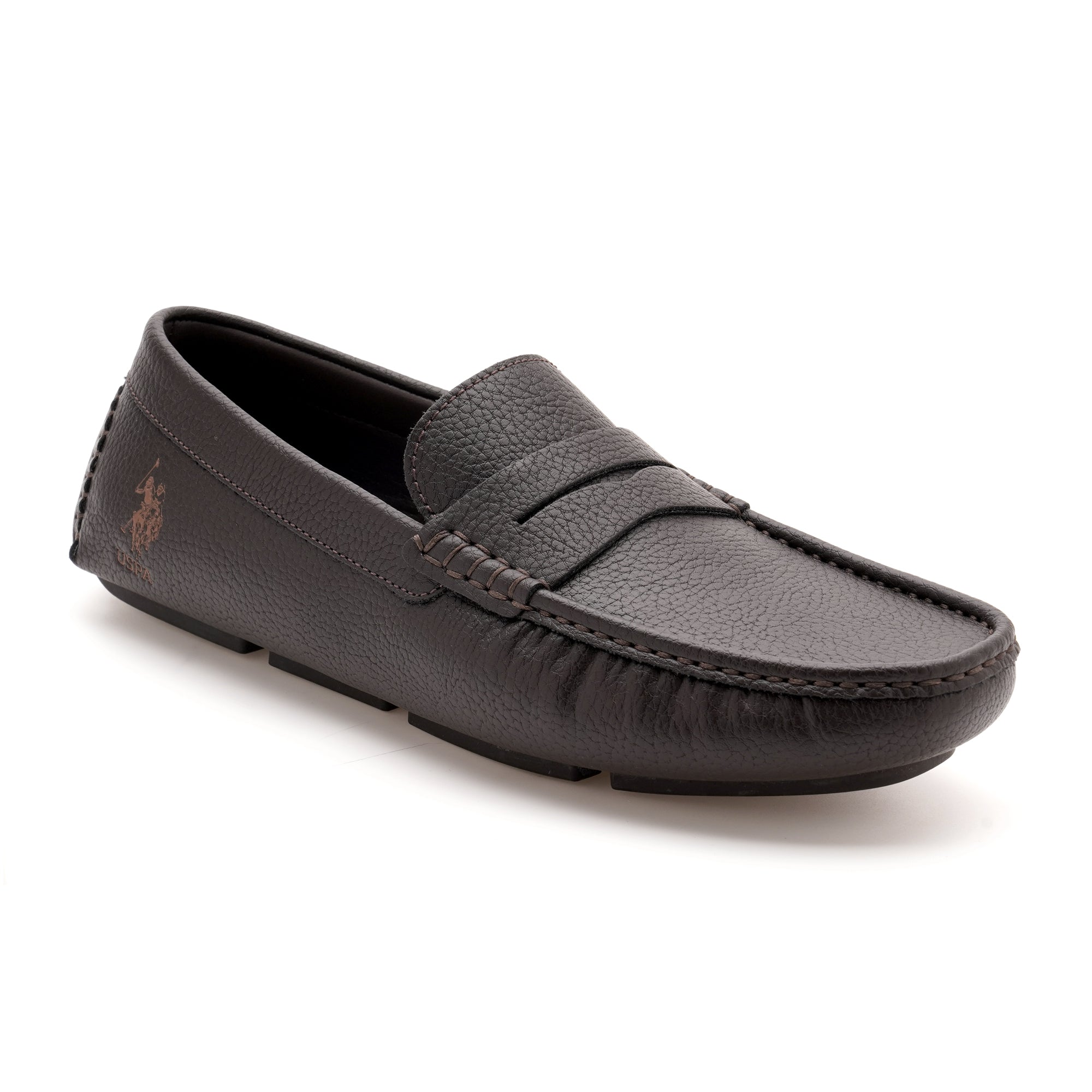 Men Kiger 2.0 Textured Loafers Brown - U.S. Polo Assn. India | Large