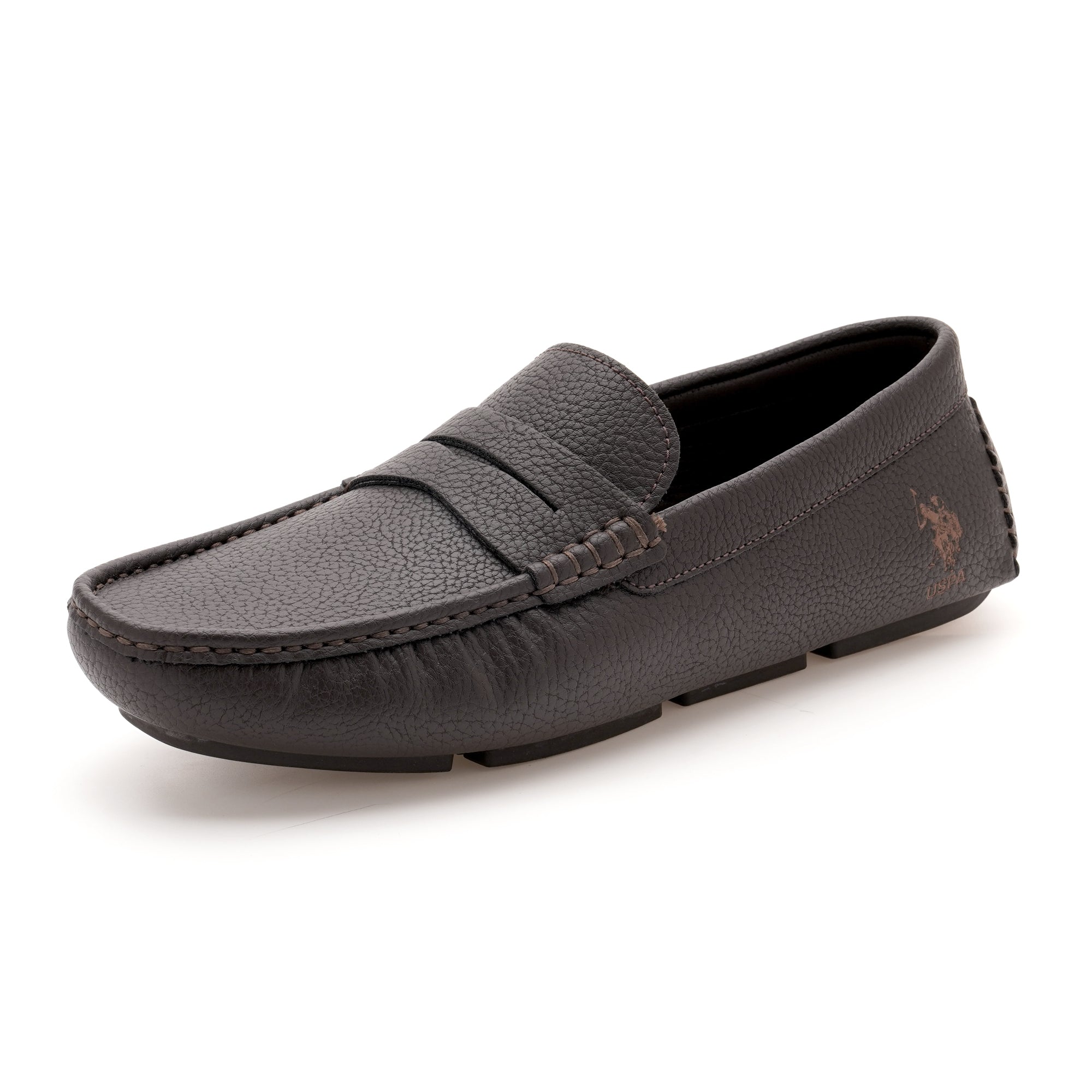 Men Kiger 2.0 Textured Loafers Brown - U.S. Polo Assn. India | Large
