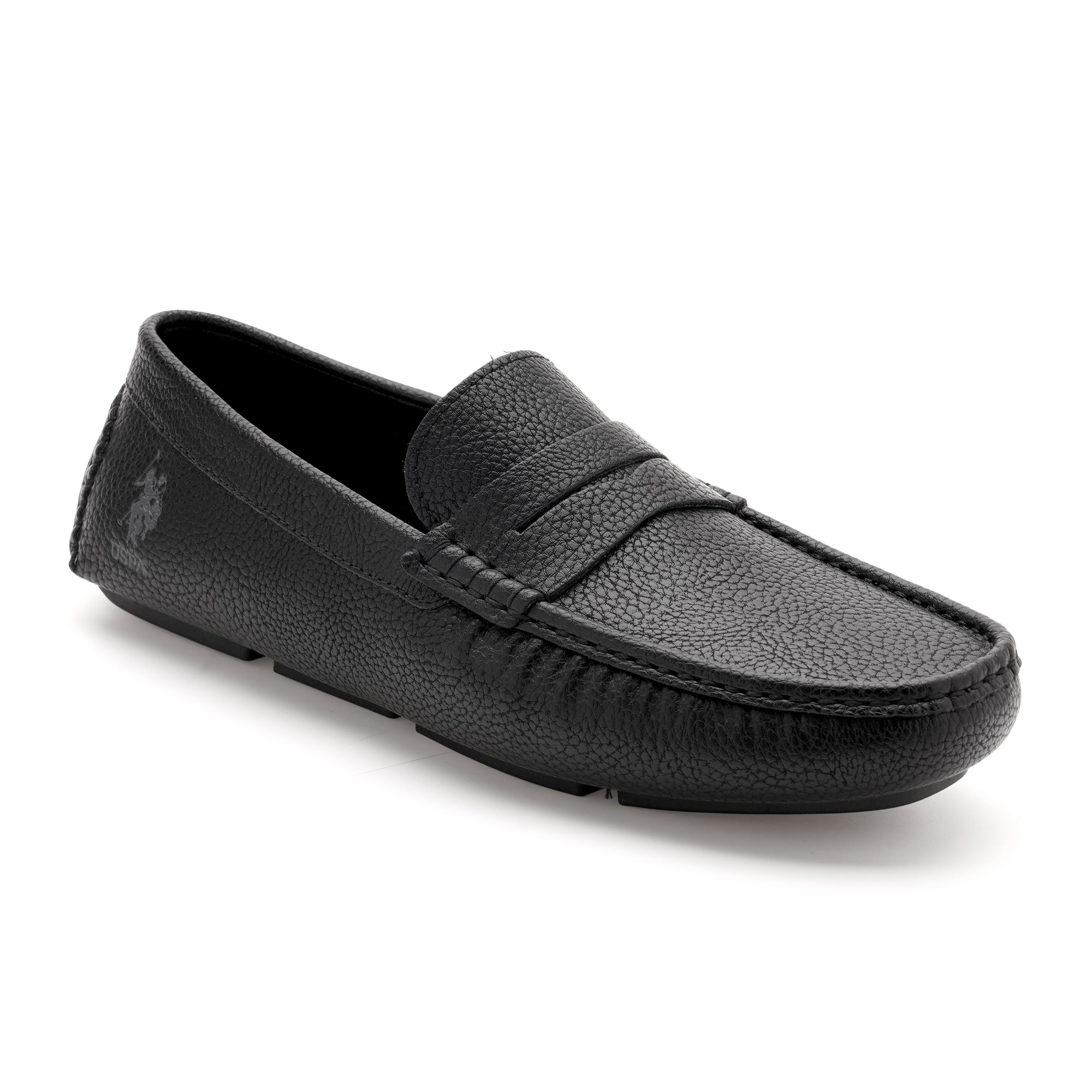 Men Kiger 2.0 Textured Loafers Black - U.S. Polo Assn. India | Large