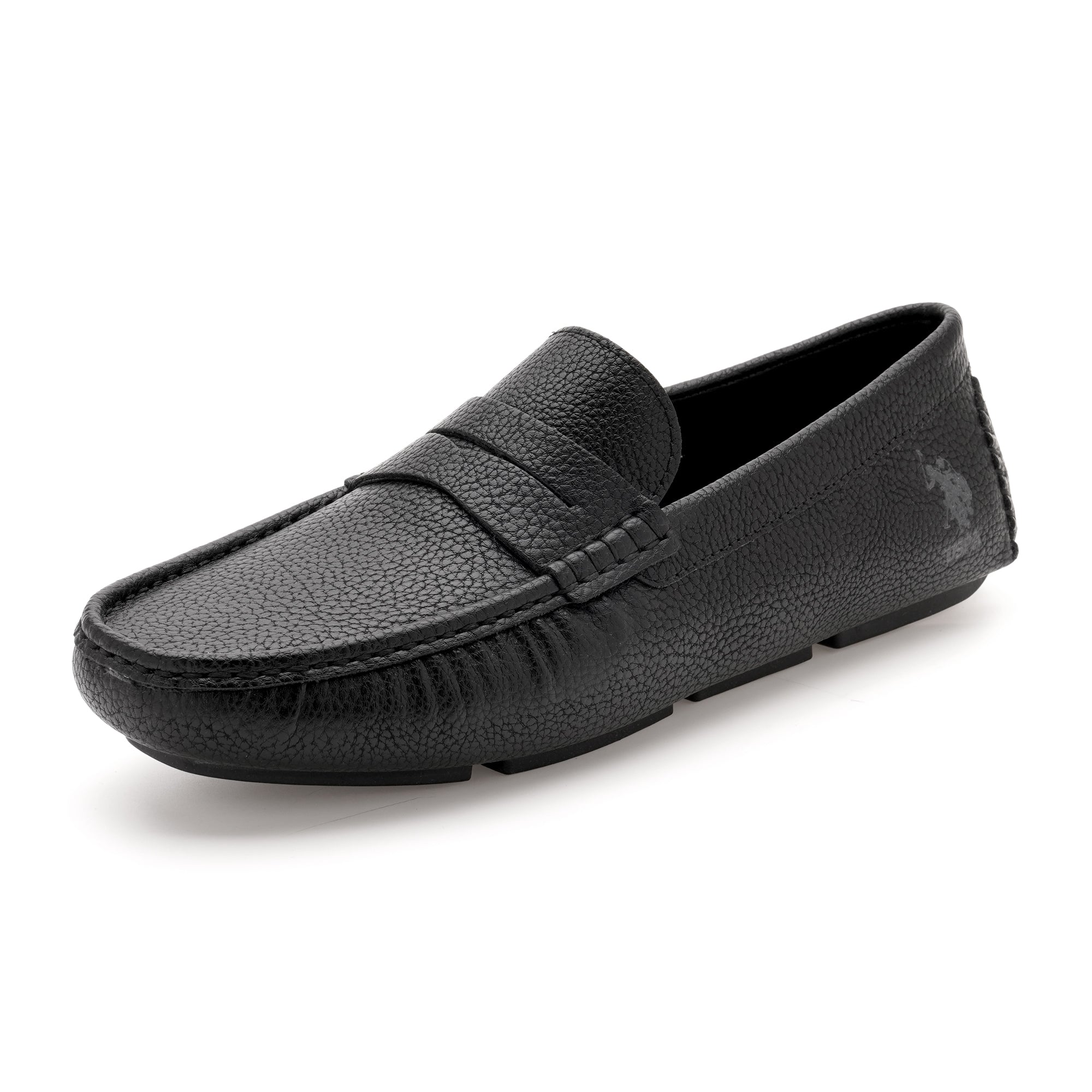 Men Kiger 2.0 Textured Loafers Black - U.S. Polo Assn. India | Large