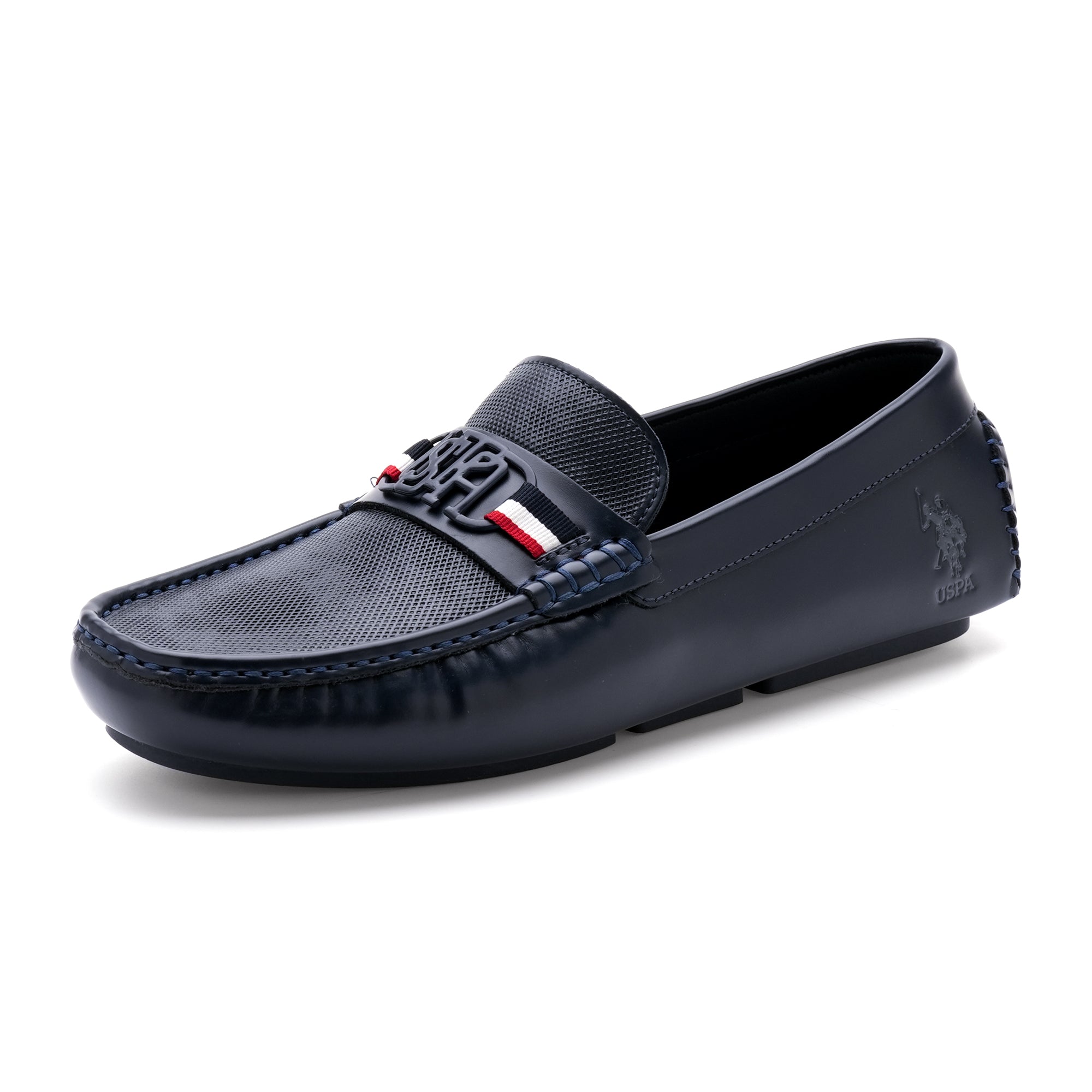 Men Anton 2.0 Textured Loafers Navy - U.S. Polo Assn. India | Large