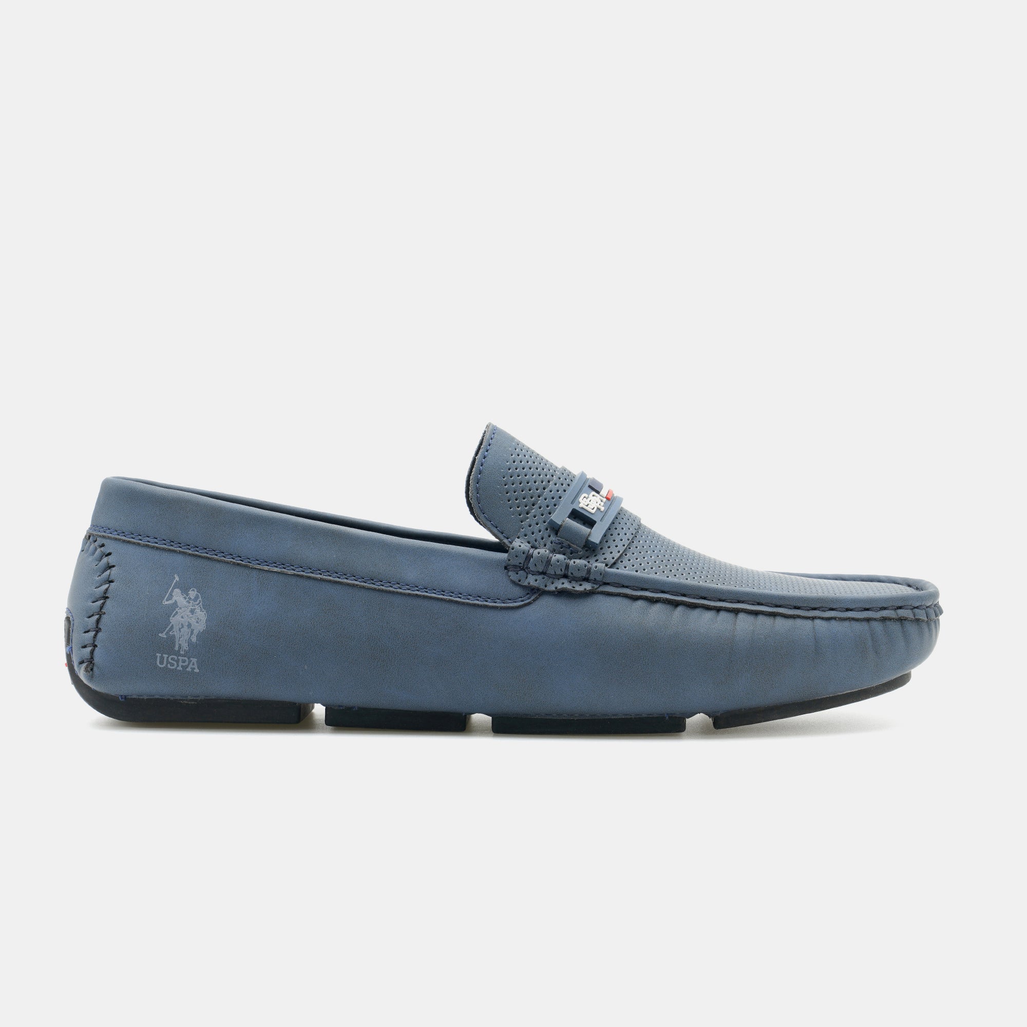 Men Barnes 5.0 Textured Loafers Navy - U.S. Polo Assn. India | Large
