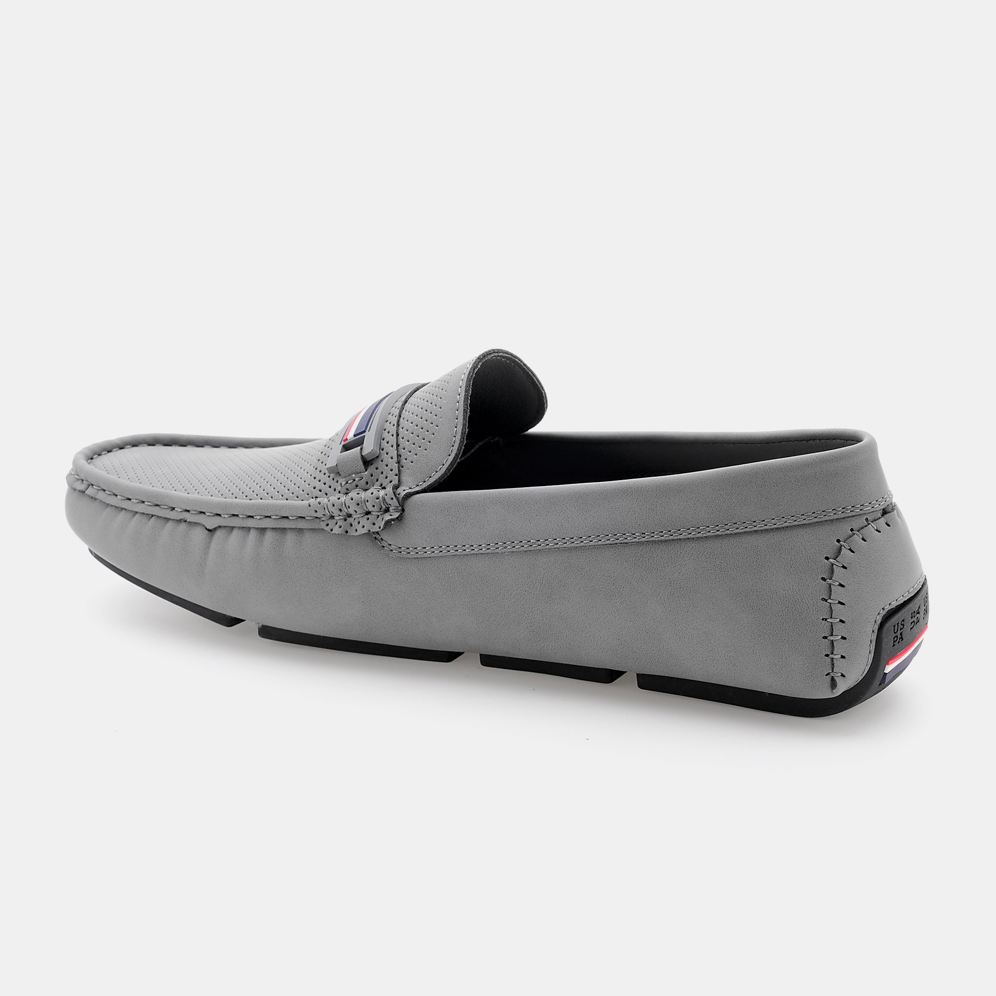 Men Barnes 5.0 Textured Loafers Grey - U.S. Polo Assn. India | Large
