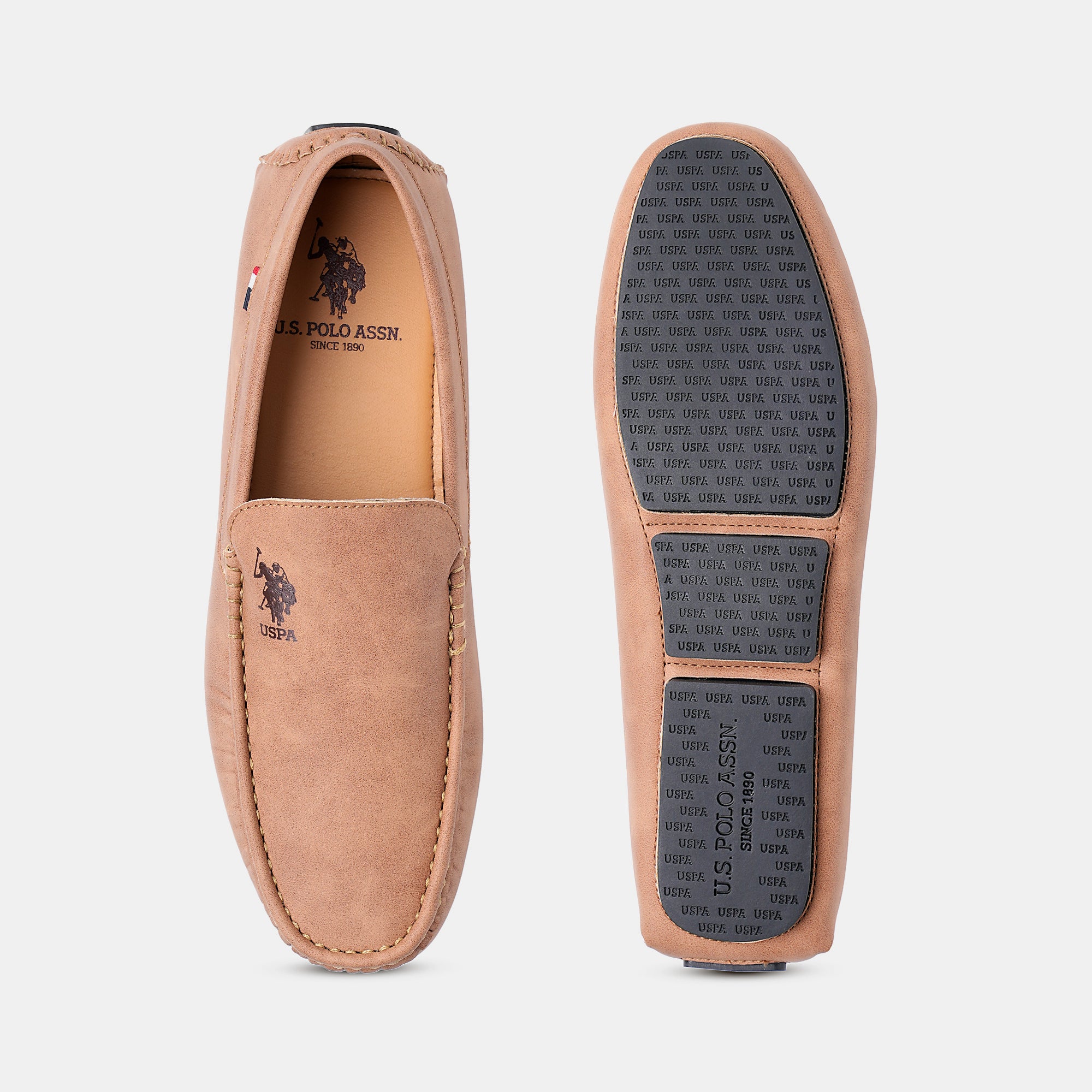 Men Aaron 6.0 Loafers Tan - U.S. Polo Assn. India | Large