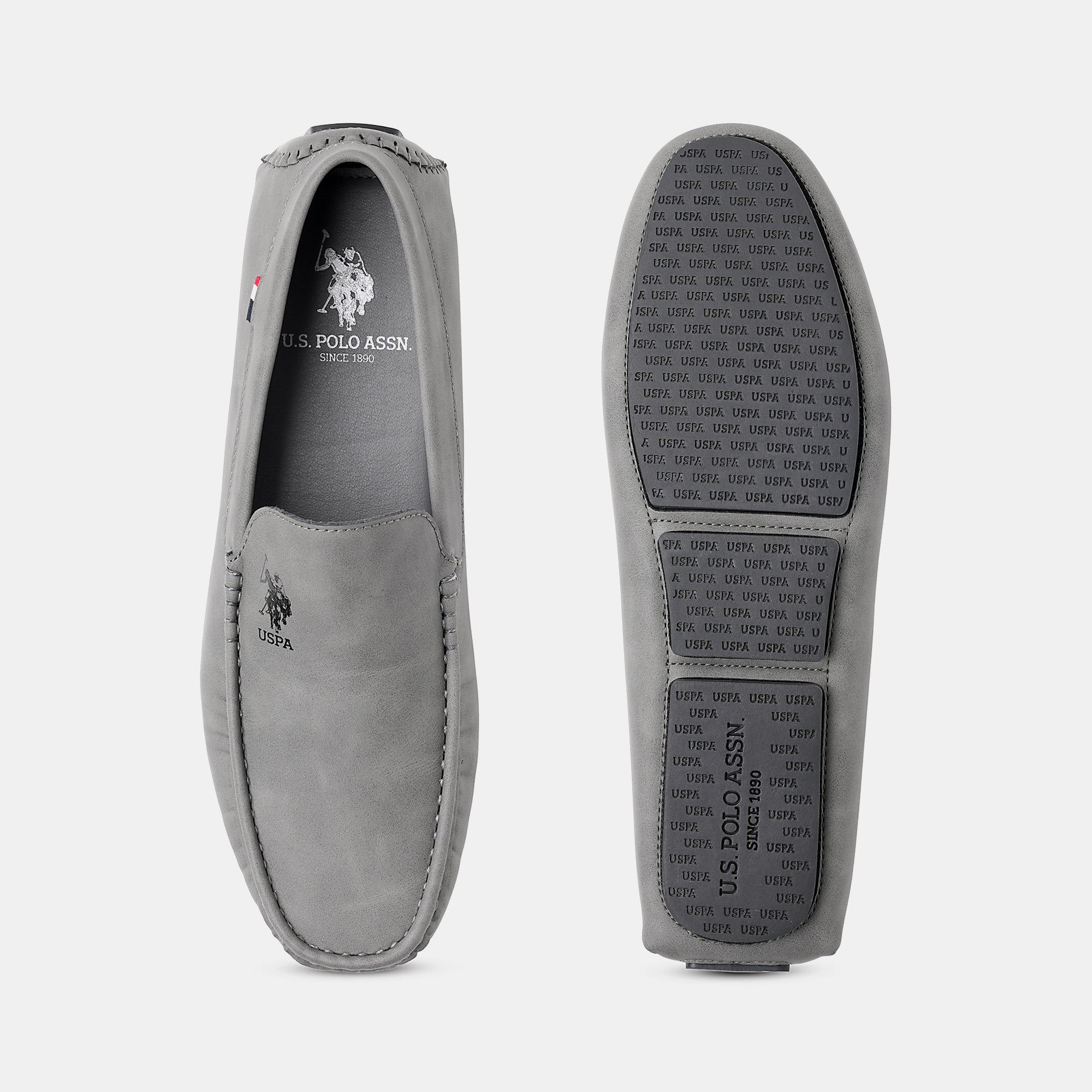 Men Aaron 6.0 Loafers Grey - U.S. Polo Assn. India | Large