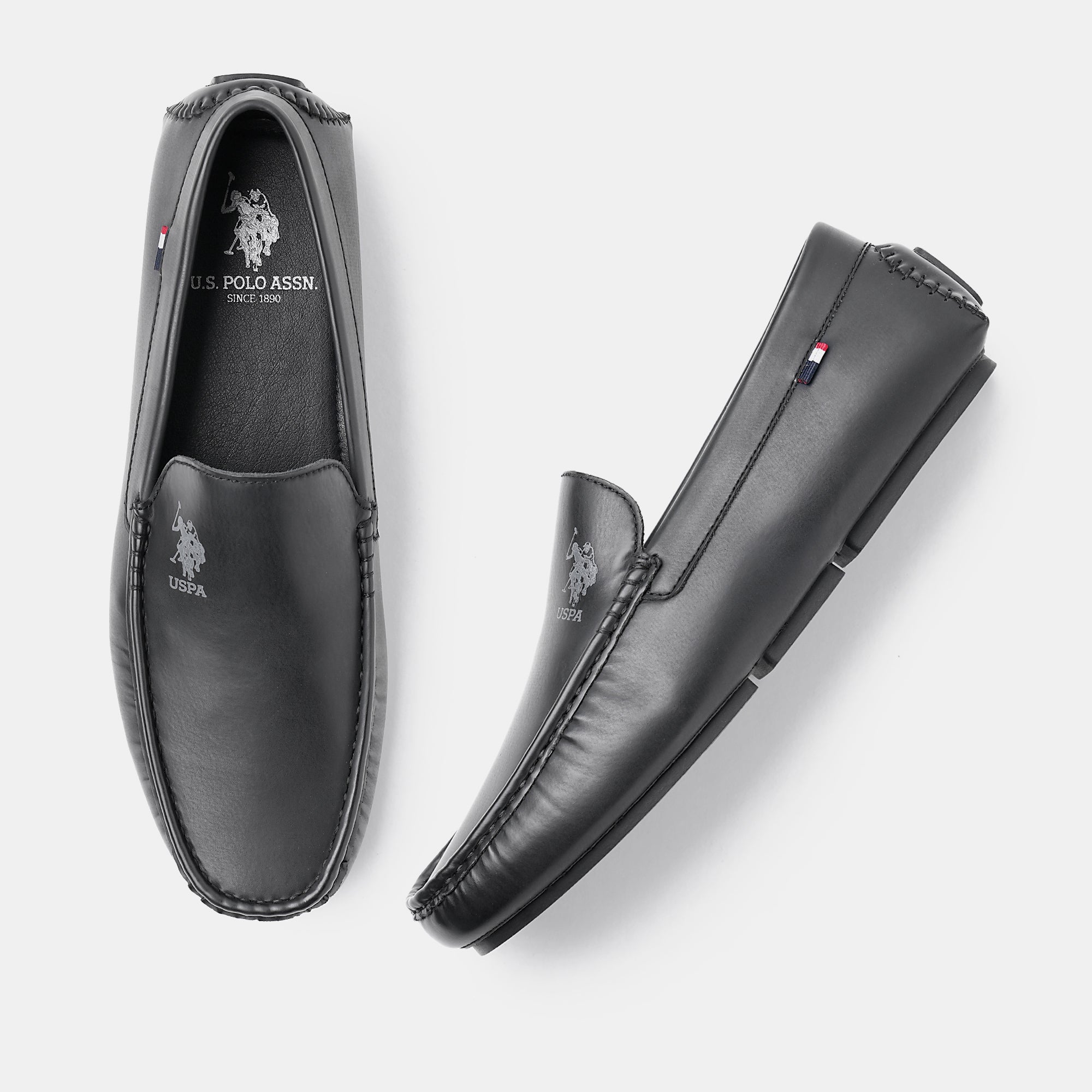 Men Aaron 6.0 Loafers Black - U.S. Polo Assn. India | Large
